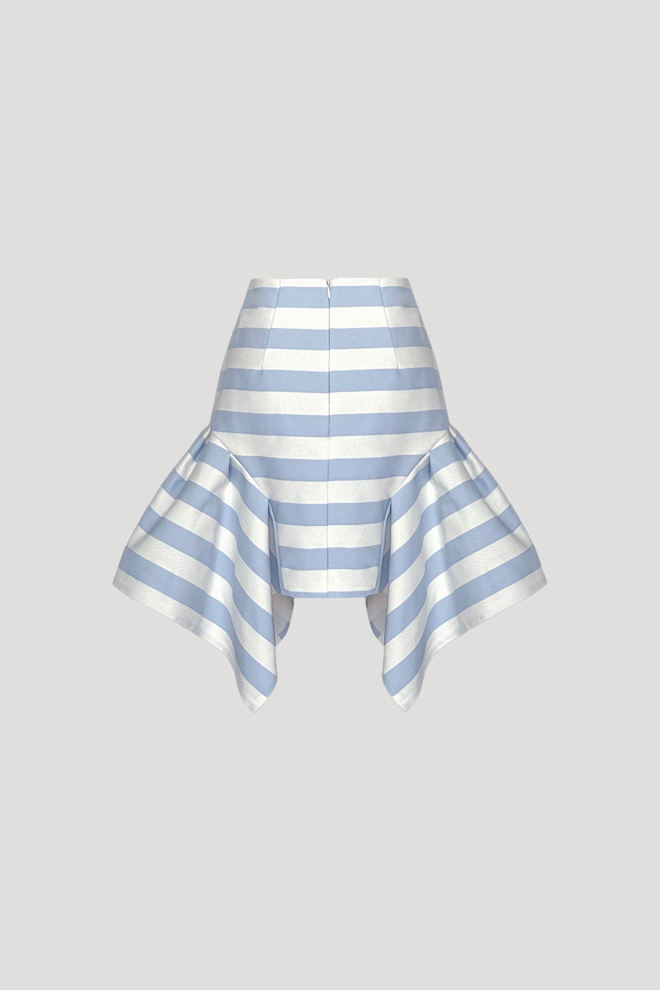 GENA Skirt in Ash Blue Stripes