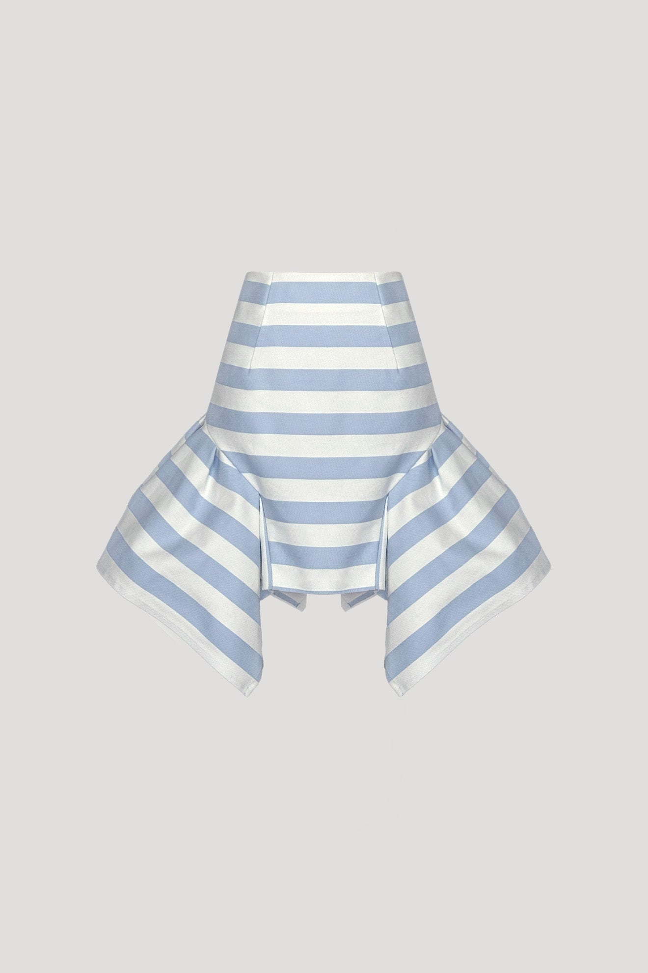 GENA Skirt in Ash Blue Stripes