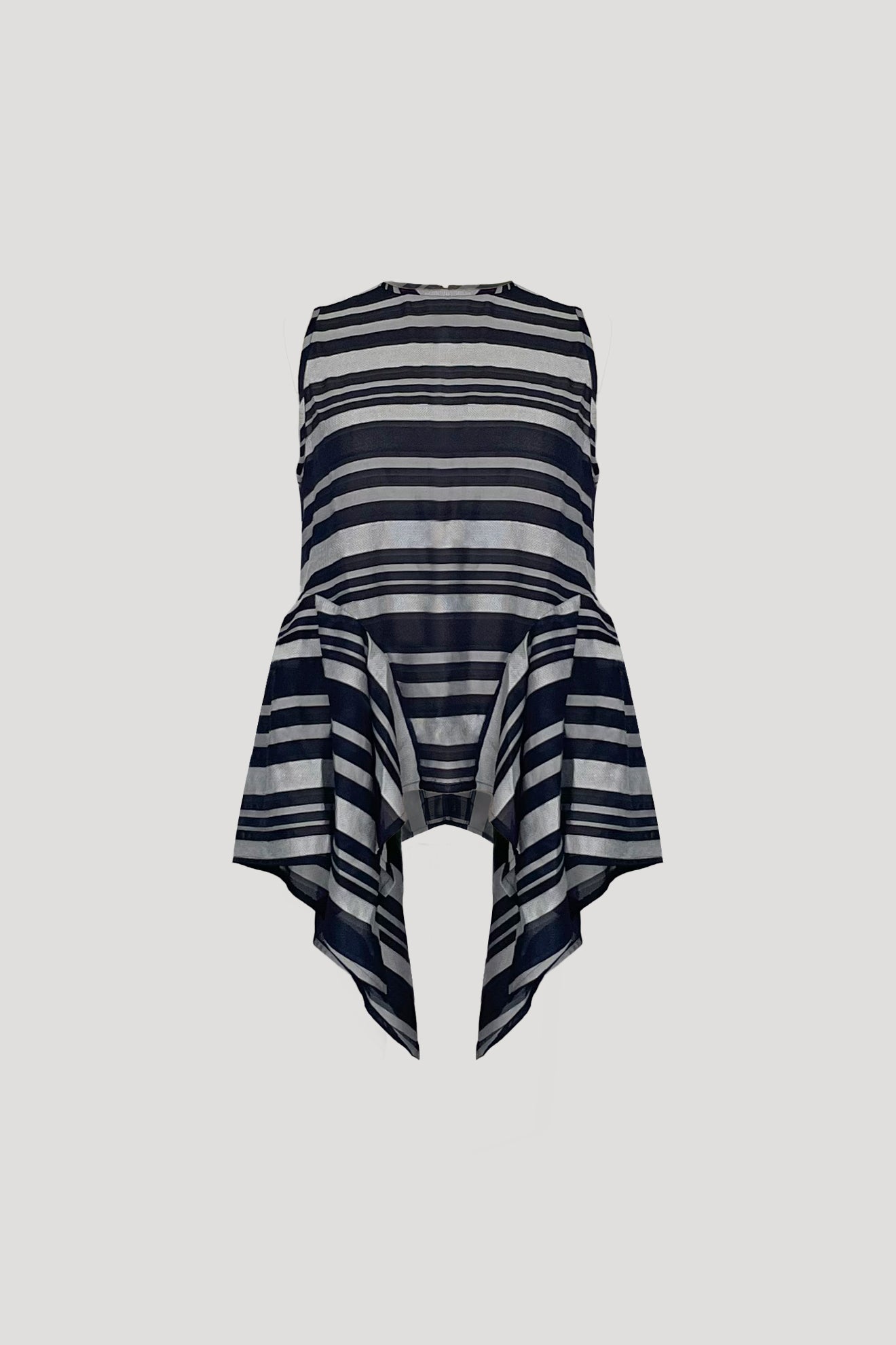 GLOSSA Top in Navy Stripes