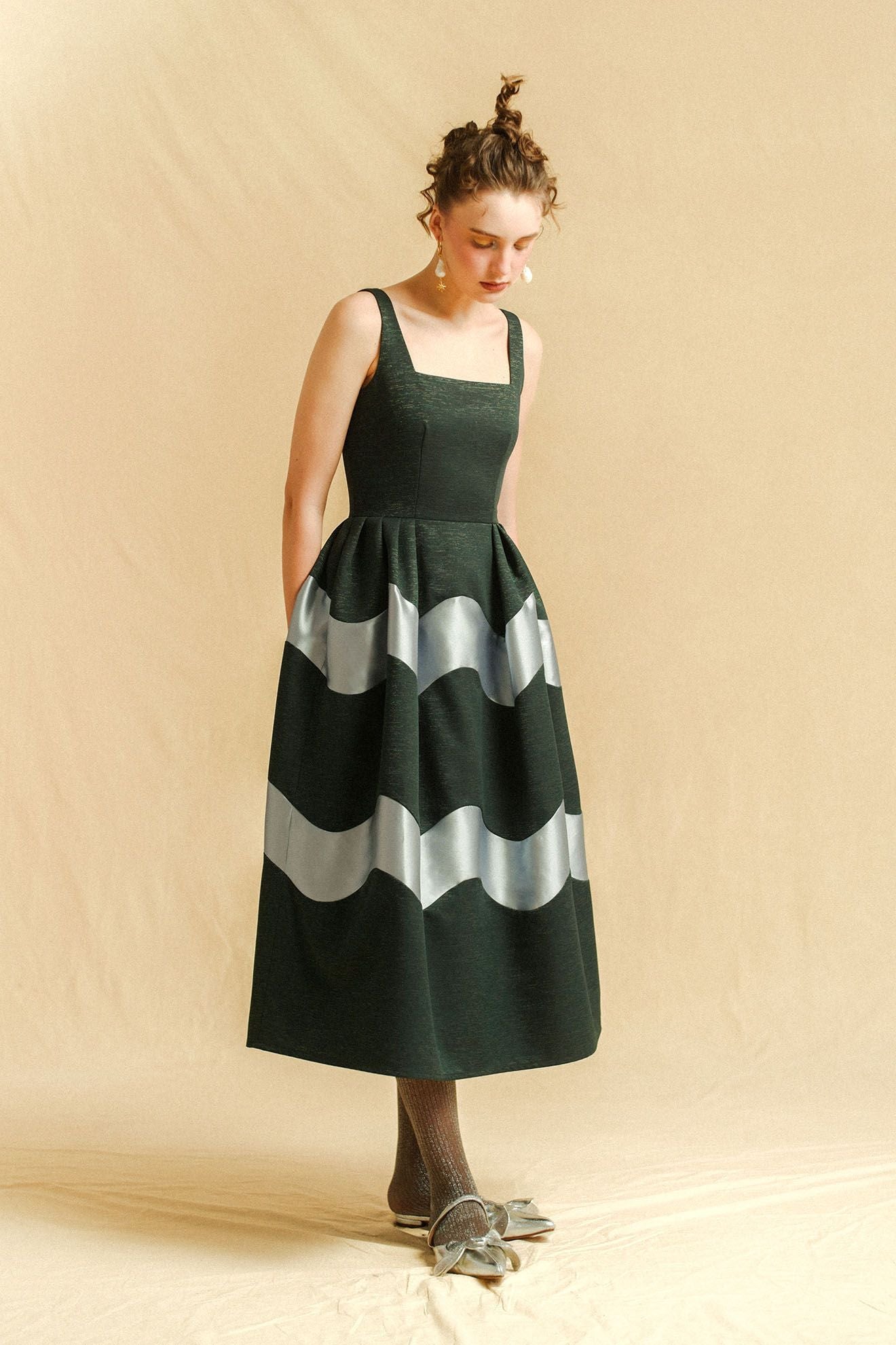MAGIE Dress in Eclipse Blue/Rock Blue