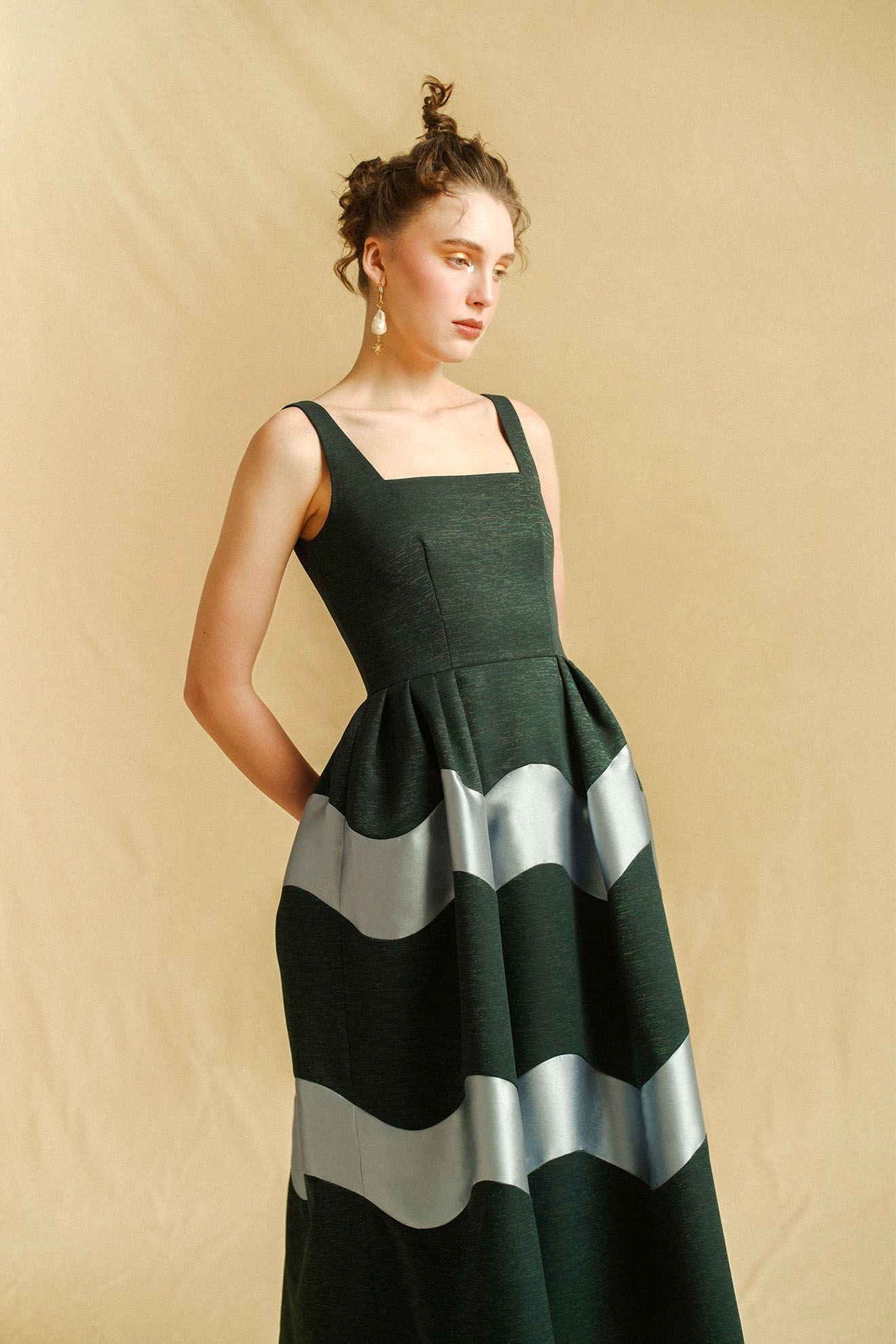 MAGIE Dress in Eclipse Blue/Rock Blue