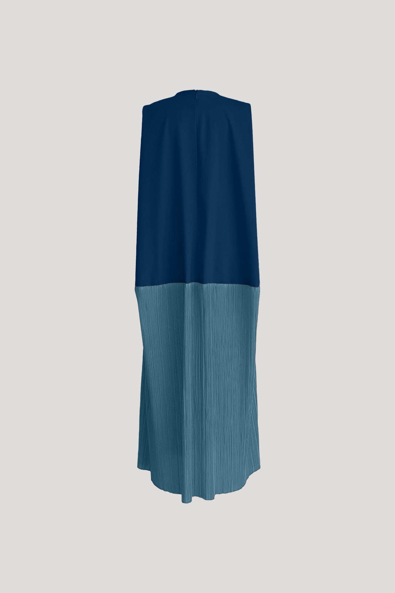 HADDOCK Dress in Nile Blue/Turqoise Pleats