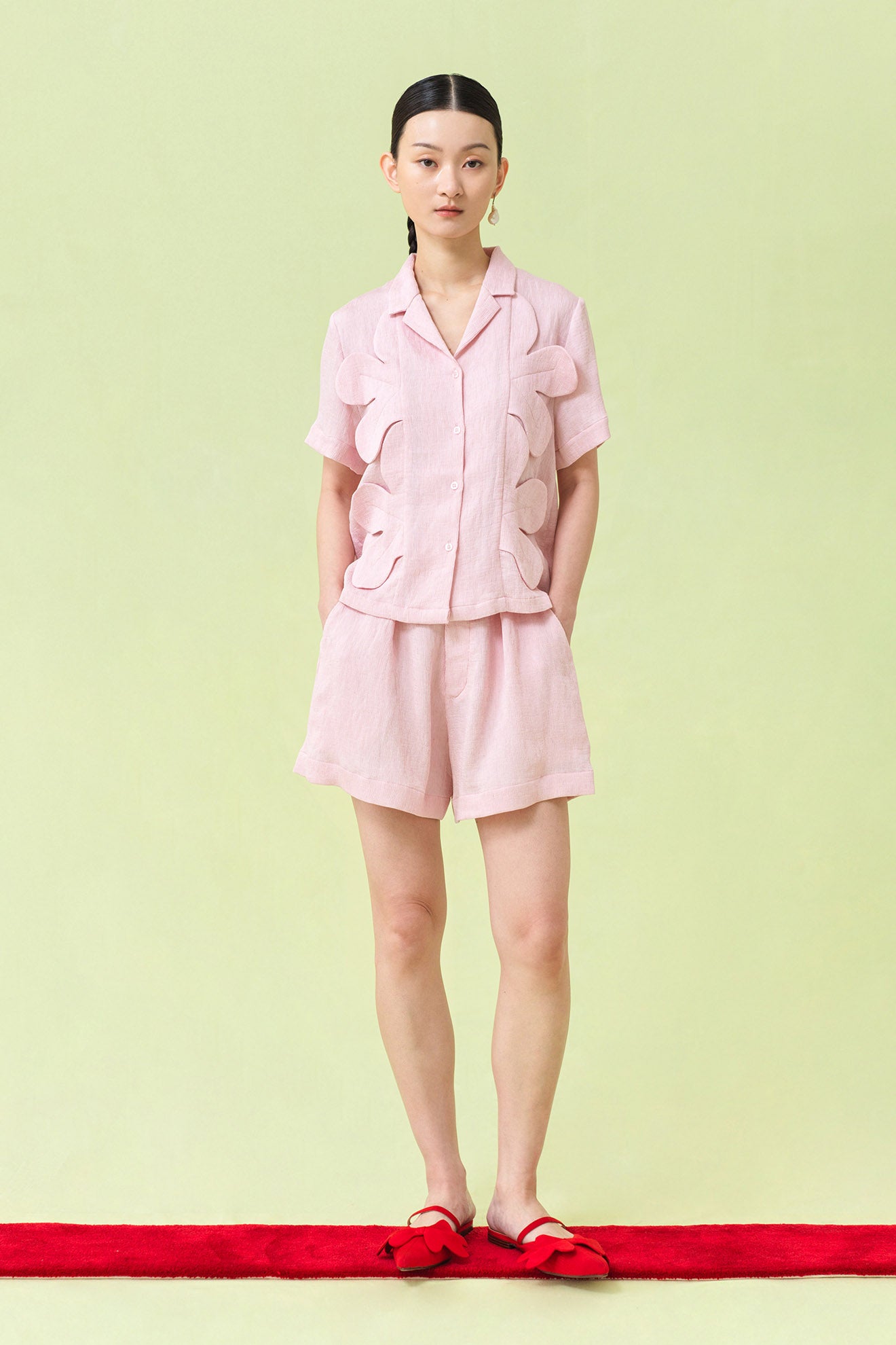 HASU Top in Baby Pink