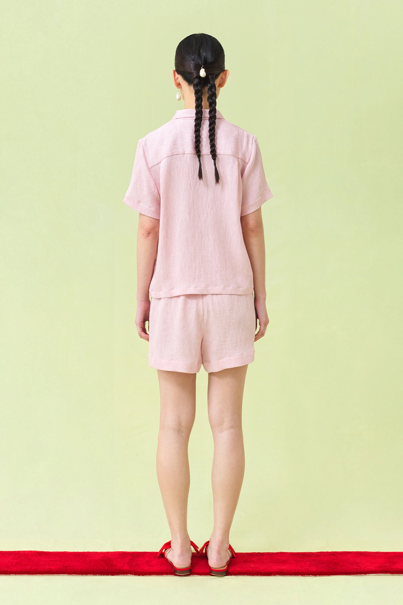 HASU Top in Baby Pink