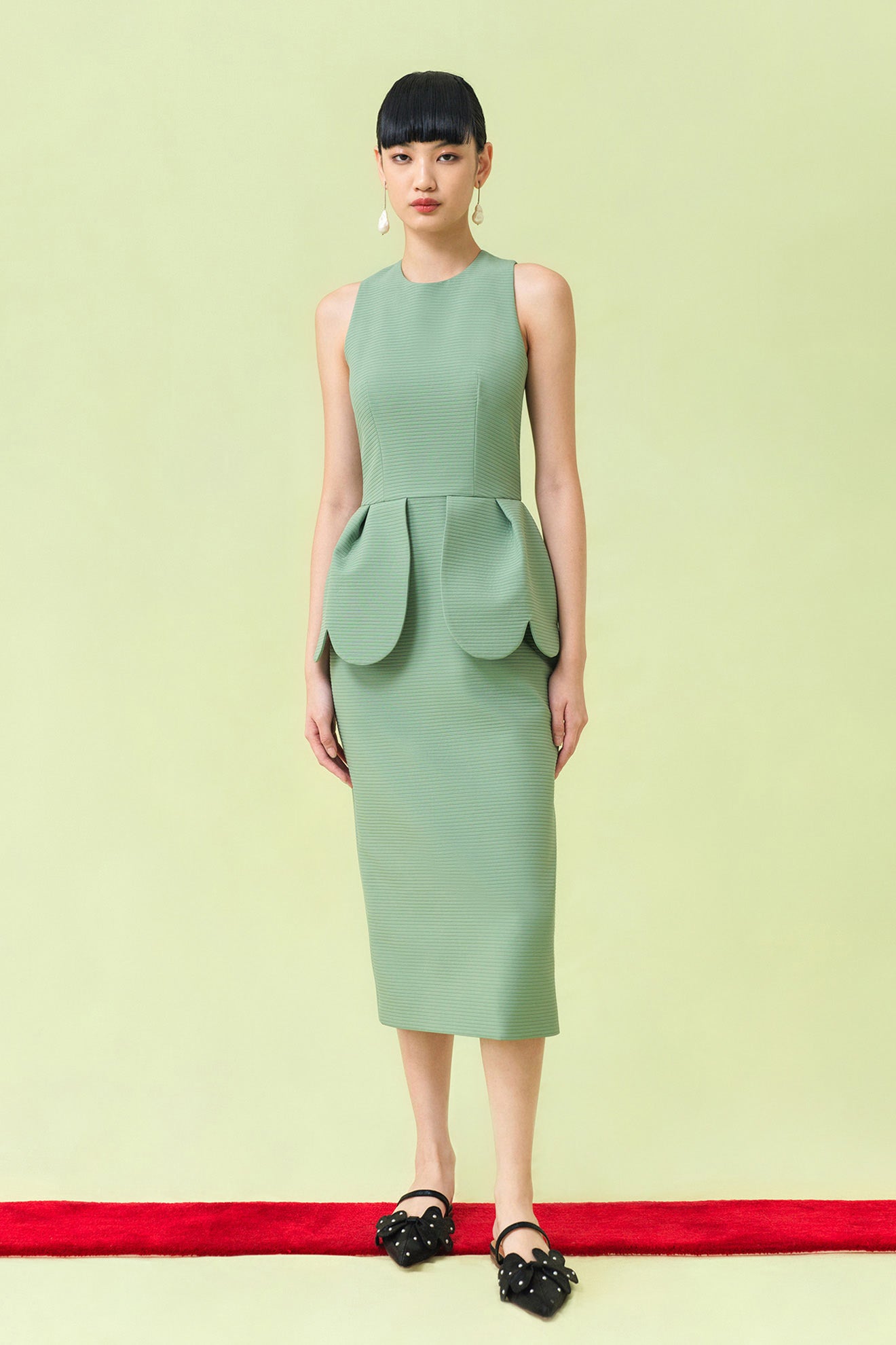HINOKI Dress in Moss Green
