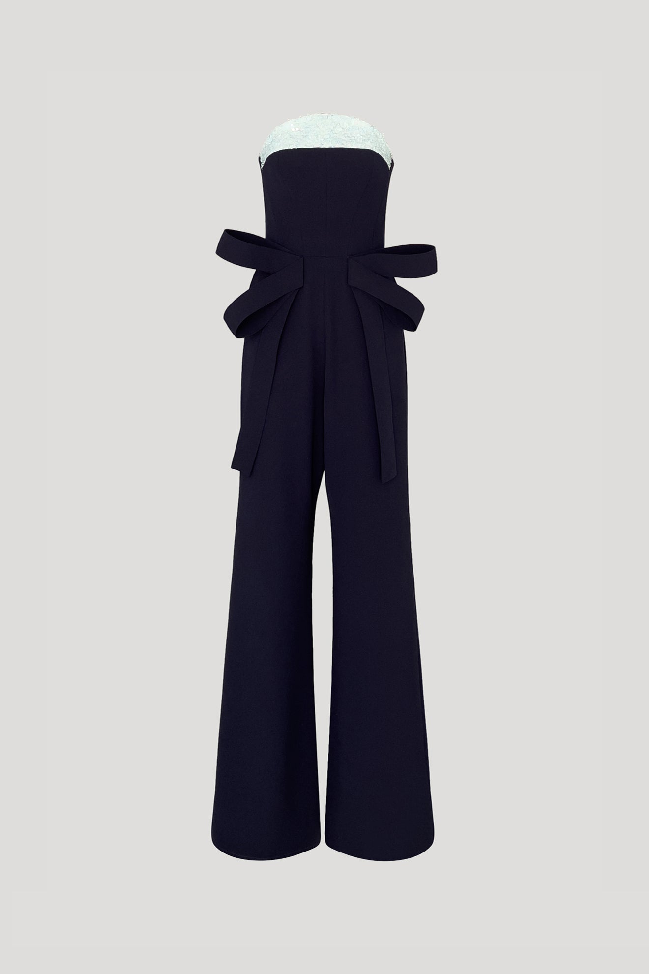 HANETO Jumpsuit in Dark Blue/Iridescent Mint