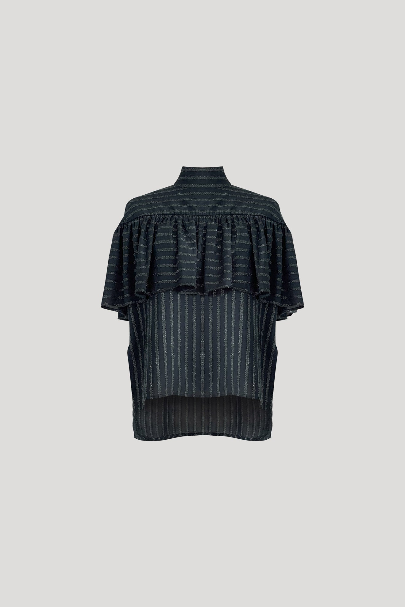 KAMAL Top in Forest Green Stripes