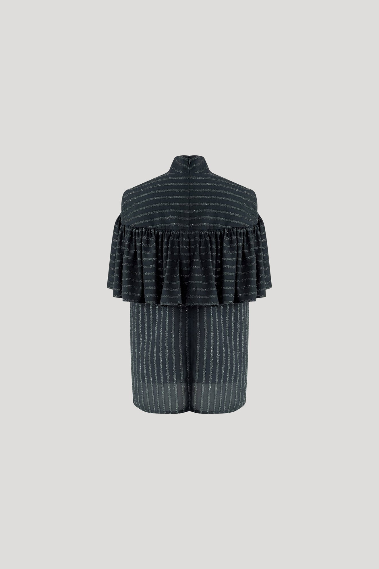 KAMAL Top in Forest Green Stripes