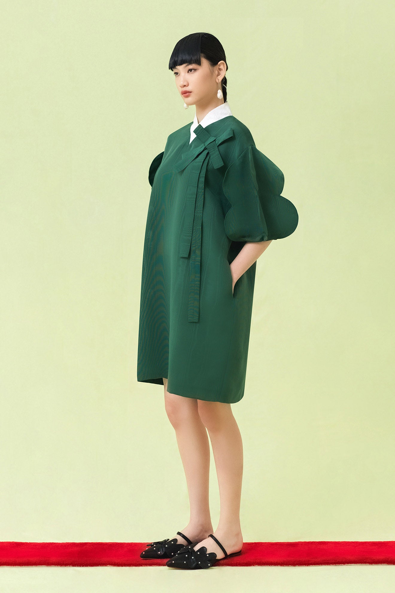 KONOHA Dress in Celtic Green