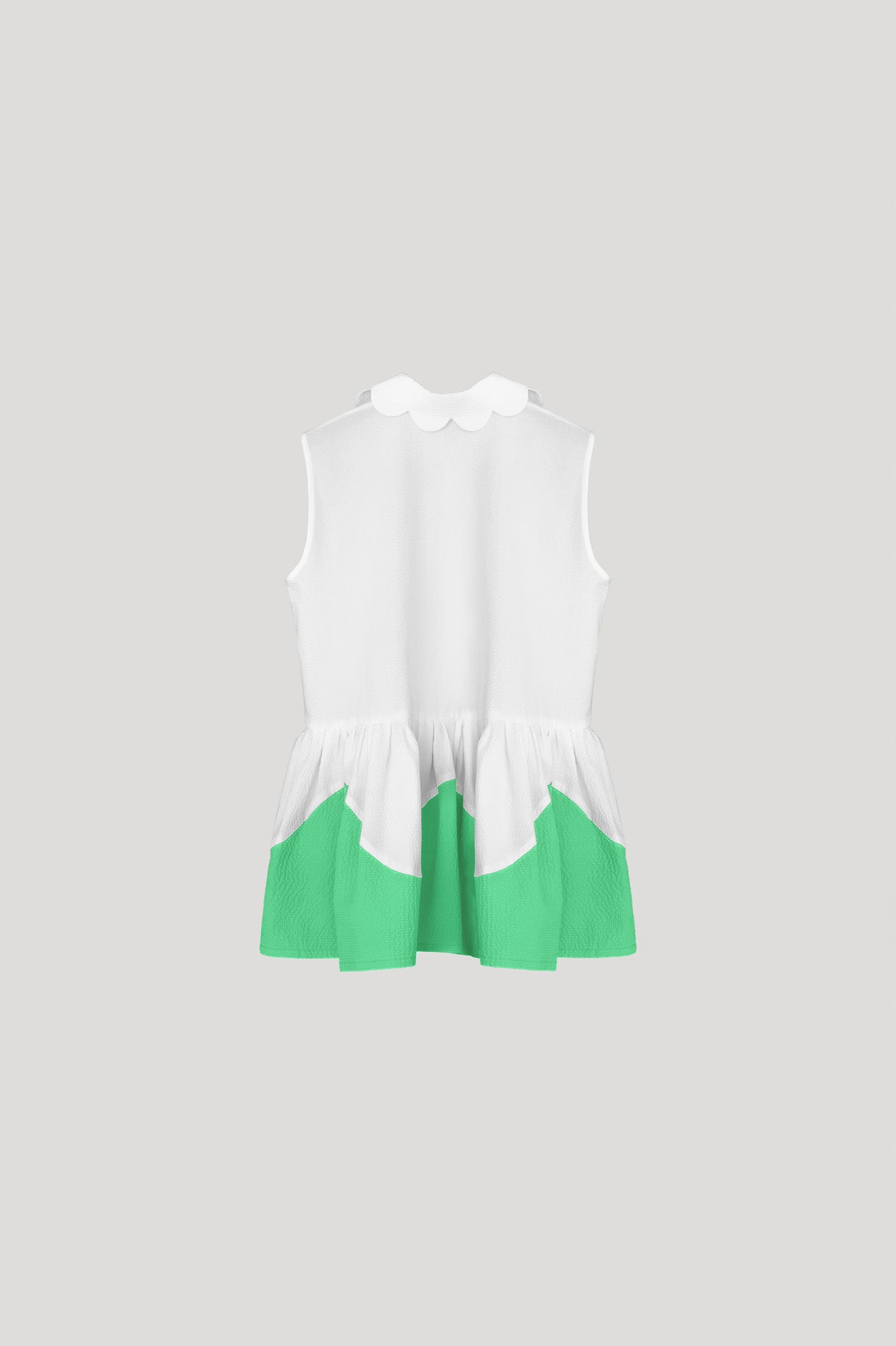 KRILL Top in White/Fern Green