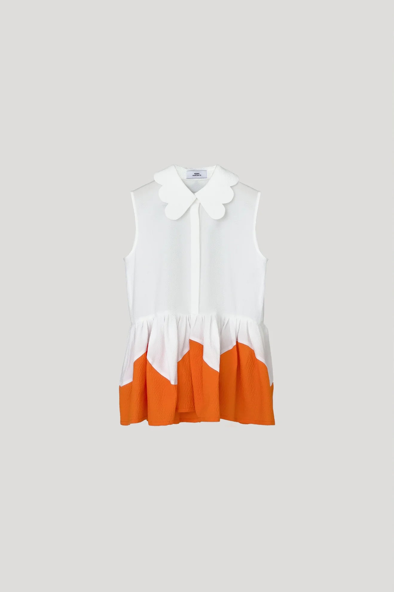 KRILL Top in White/Orange