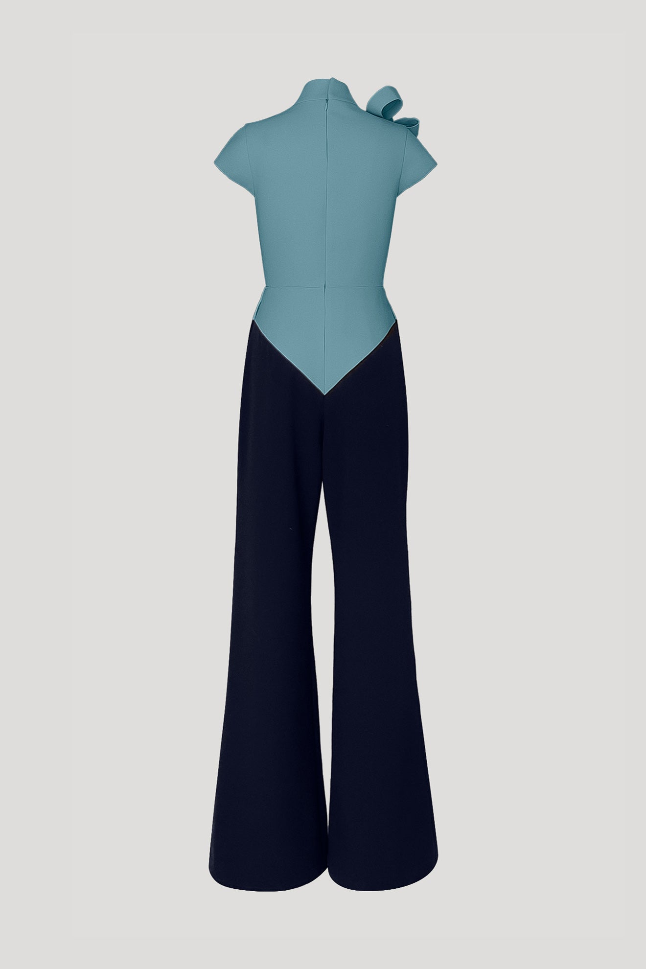 KUSHI Jumpsuit in Mineral Green/Dark Blue