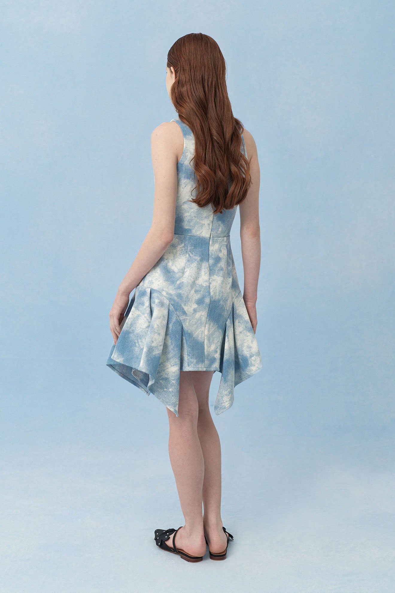 LABELLUM Dress in Dusty Blue