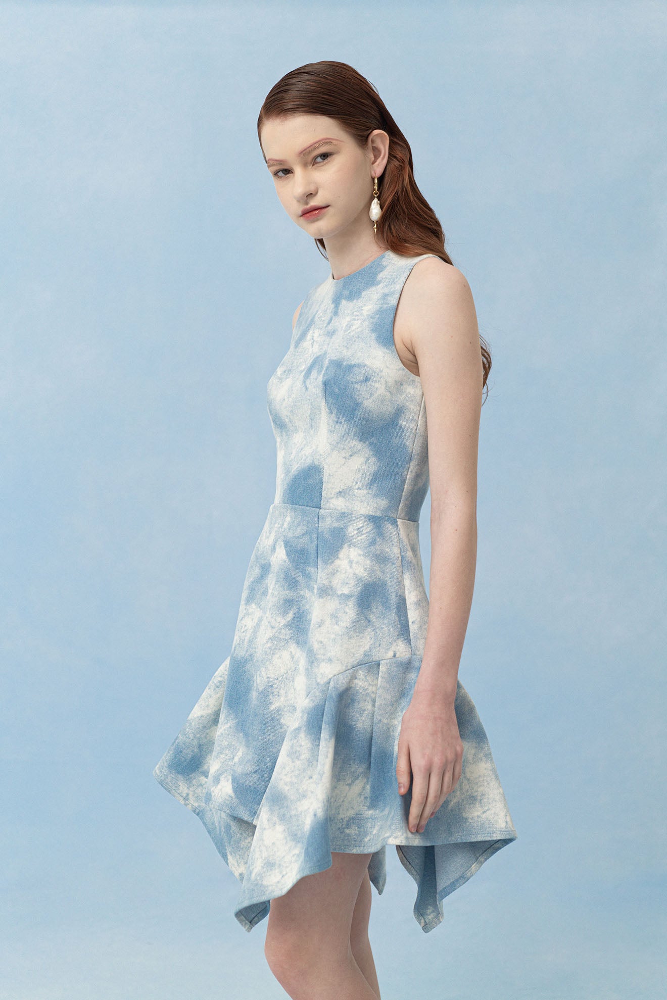 LABELLUM Dress in Dusty Blue