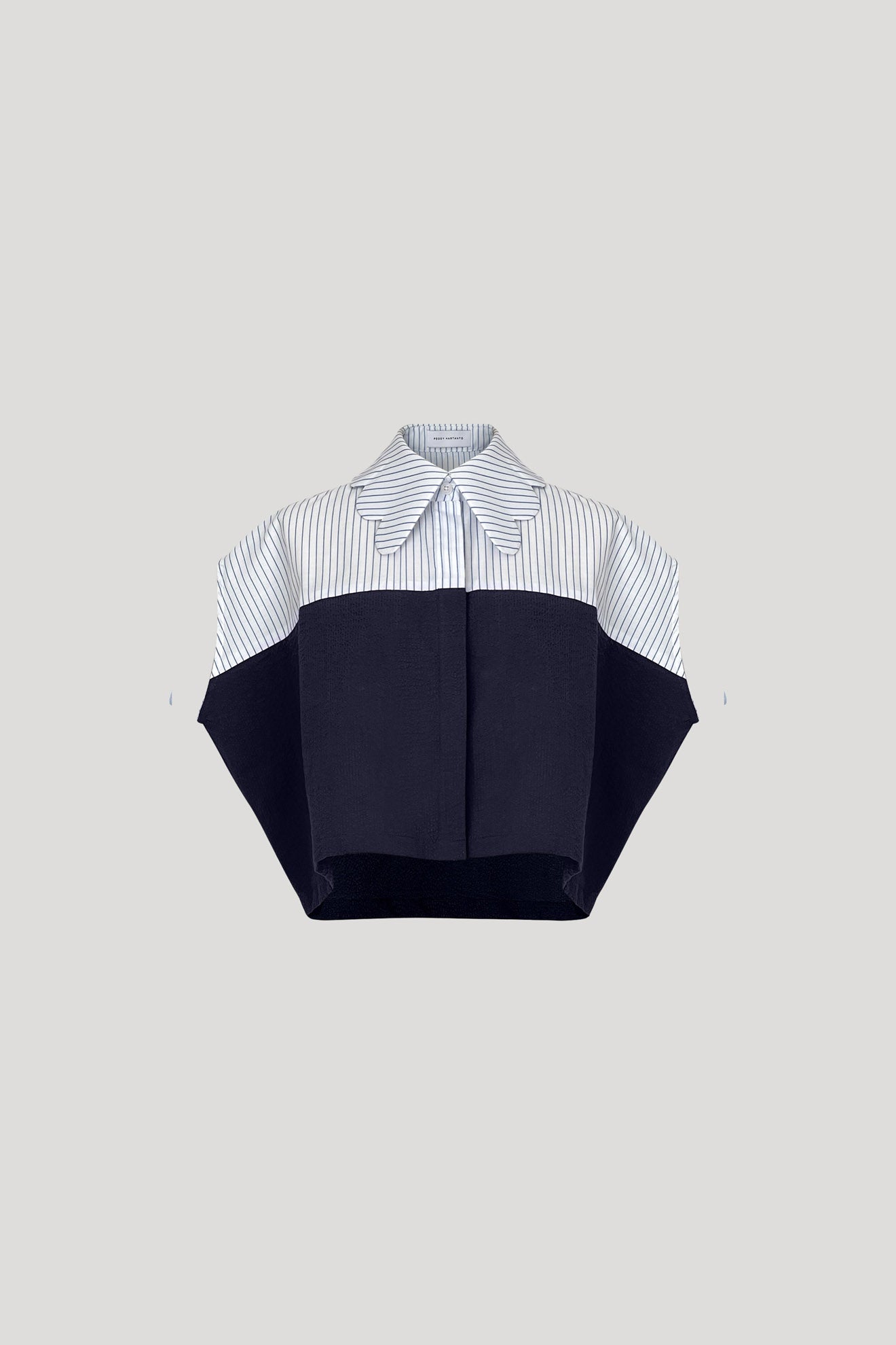 LARGO Shirt in Dark Blue/Thin Blue Stripes