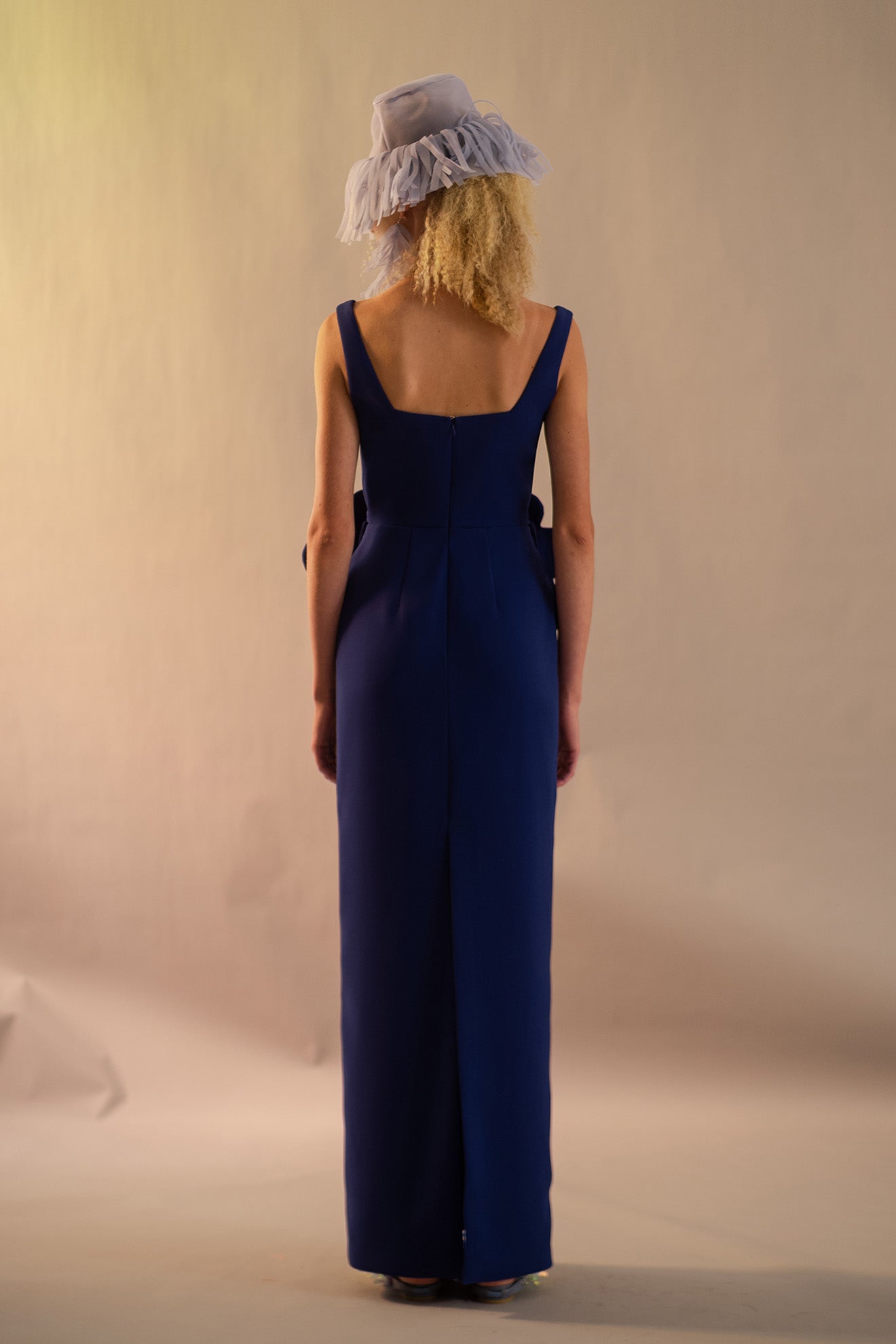 LINGUADO Dress in Cerulean Blue