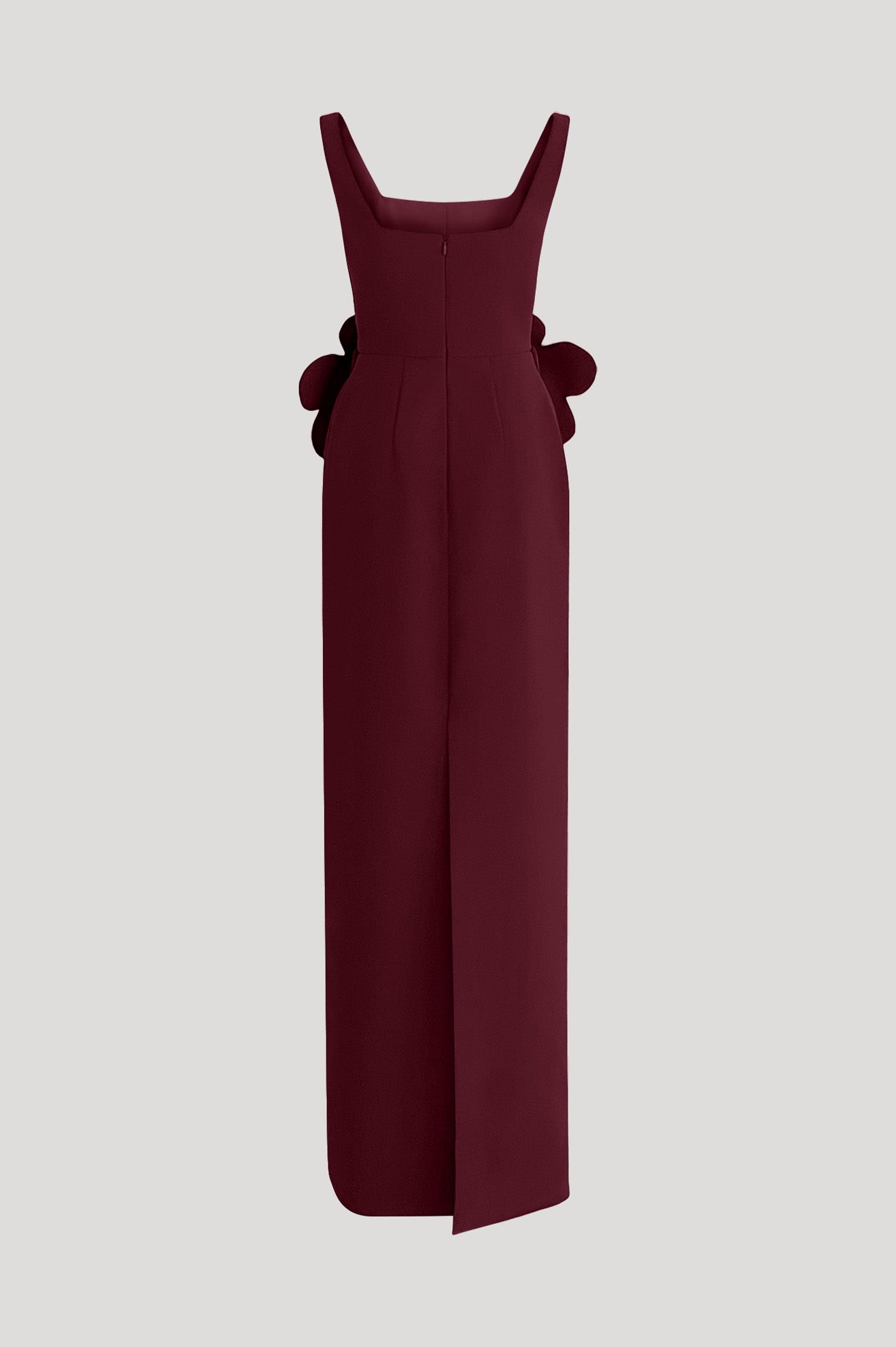 LINGUADO Dress in Wine Red