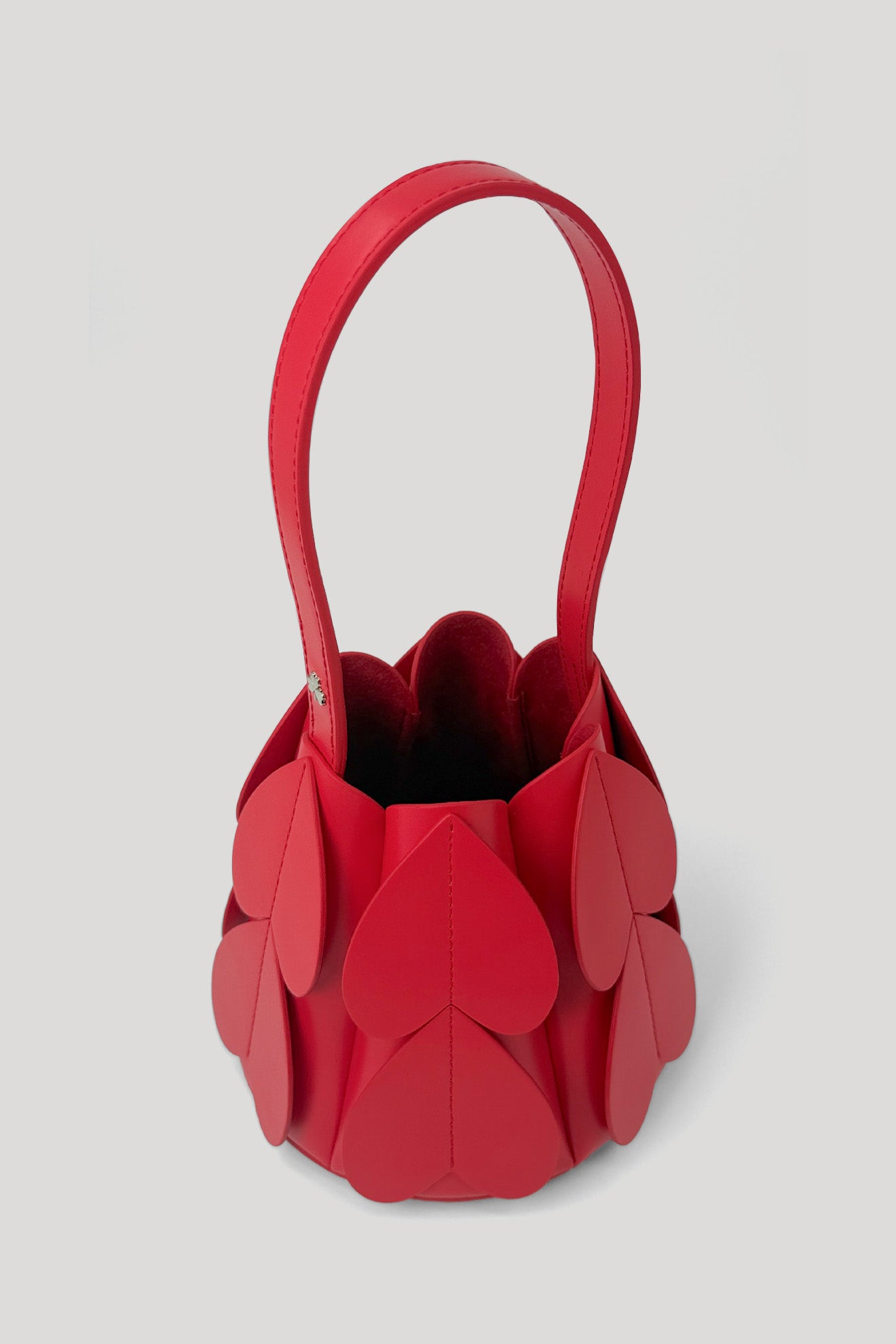 LOCULE Petit Cone Bag in Scarlet