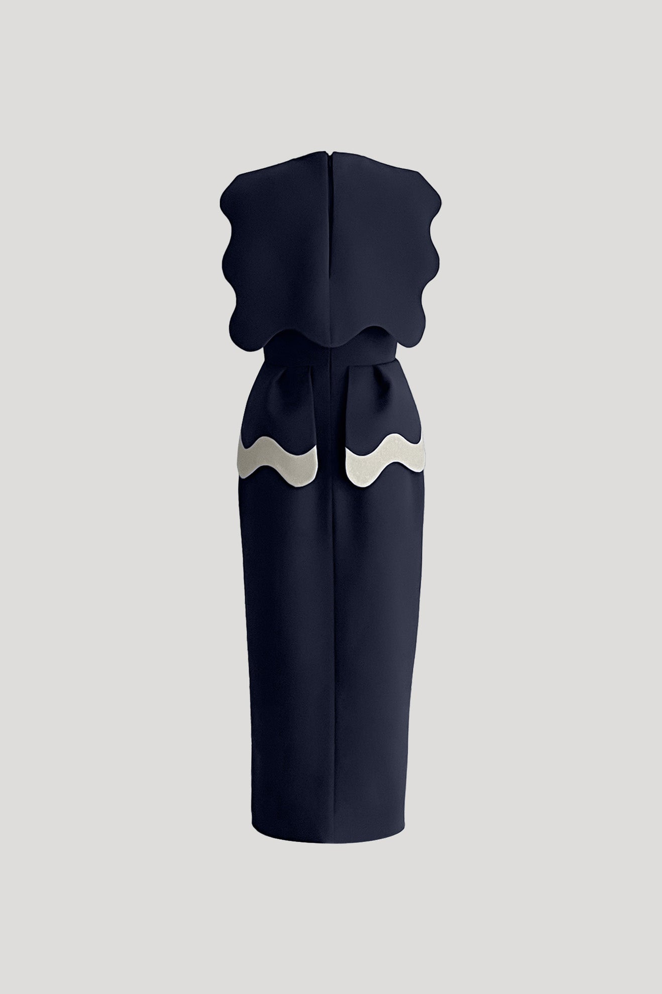 MACKEREL Dress in Oxford Blue