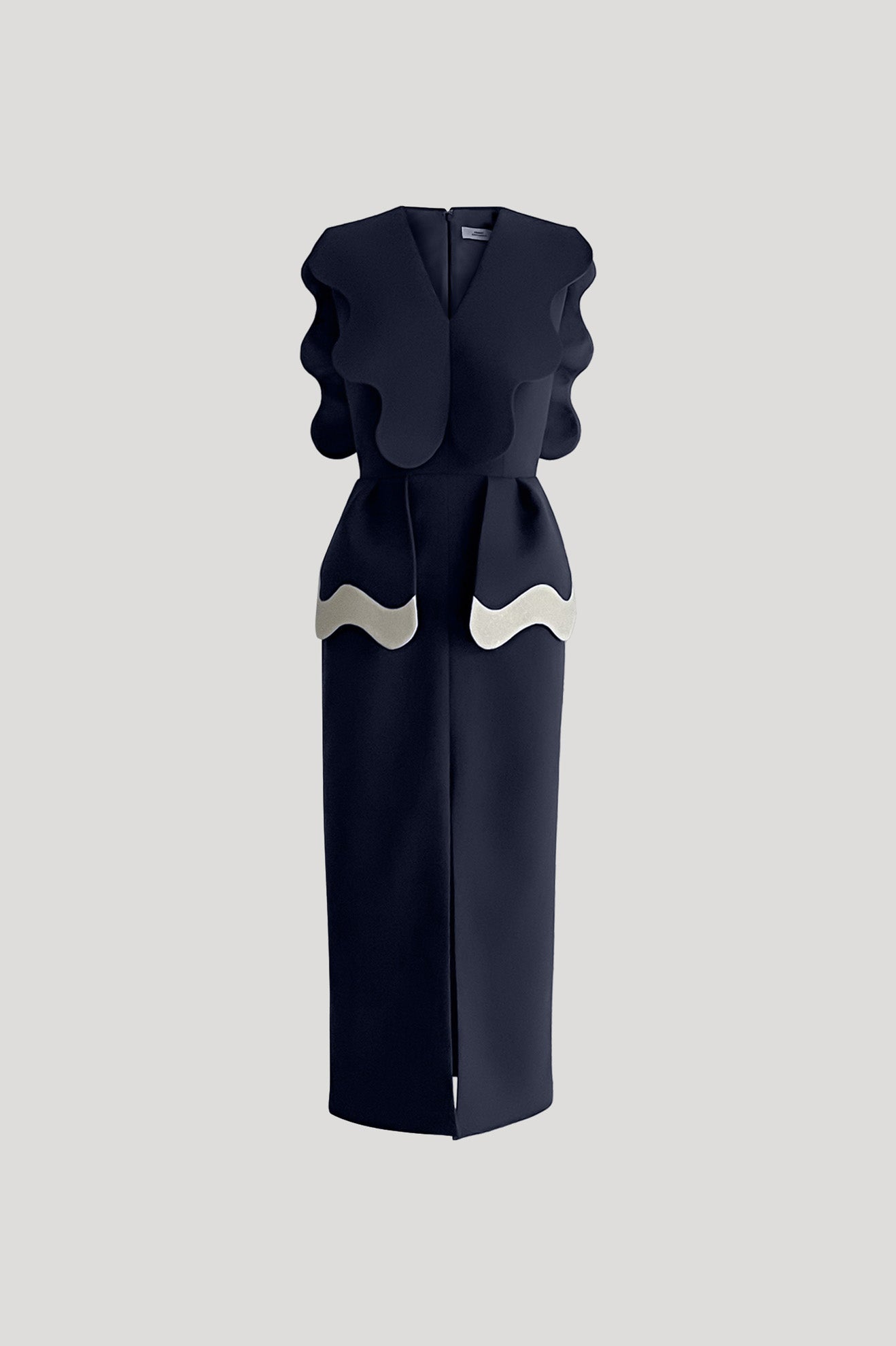 MACKEREL Dress in Oxford Blue