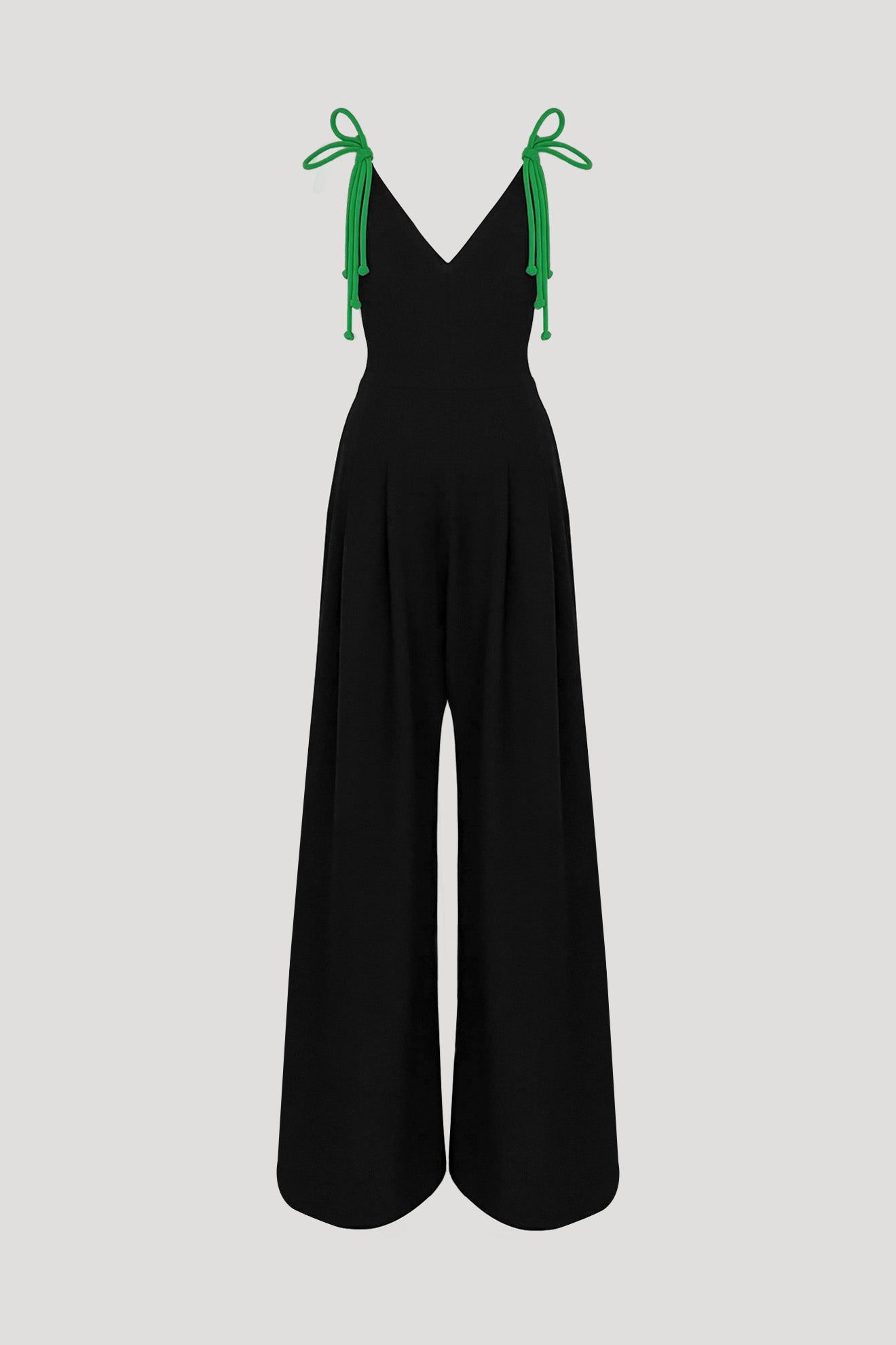 MALLOWTIDE Jumpsuit in Black/Green