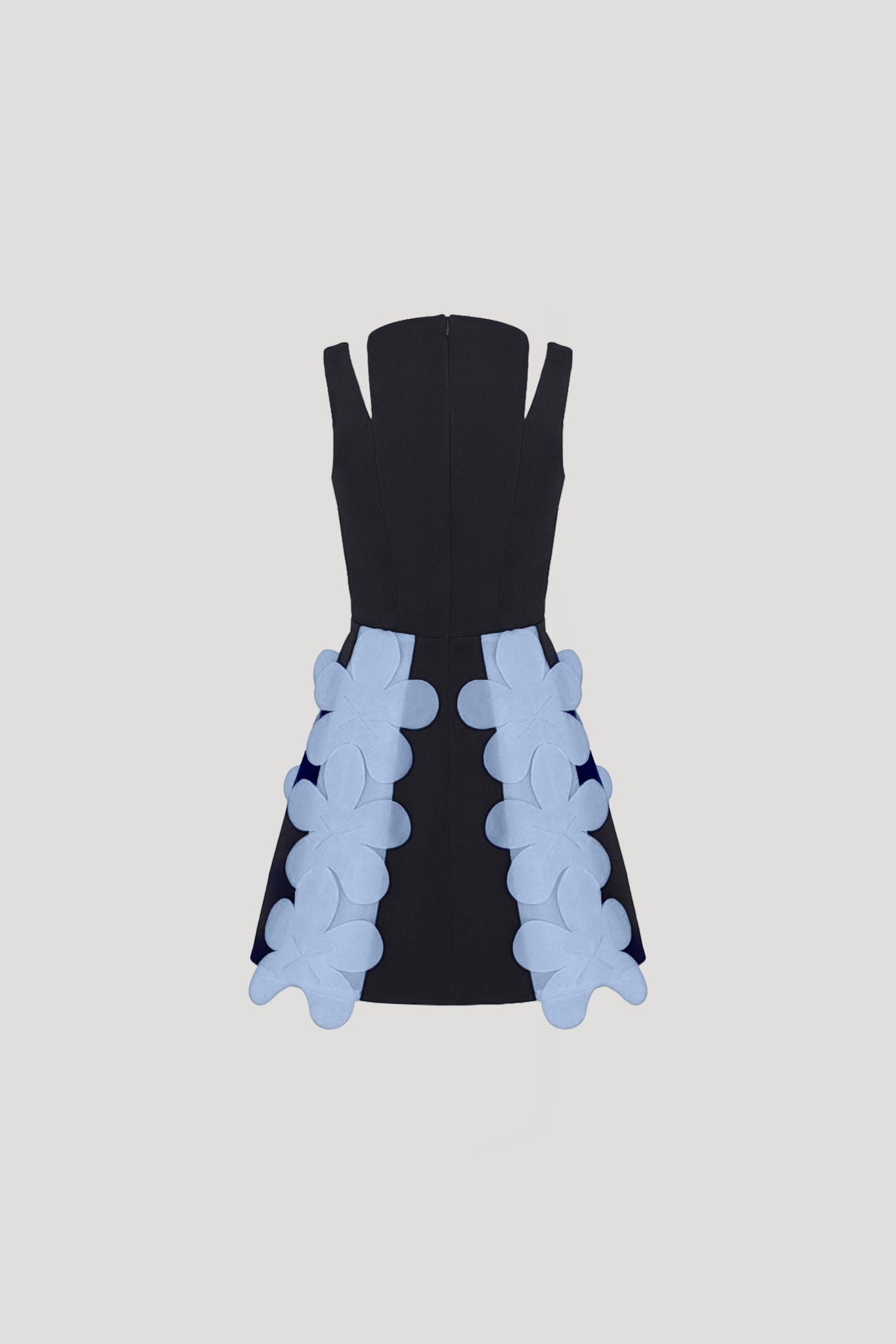 MANDIBLE Dress in Dark Blue/Ash Blue