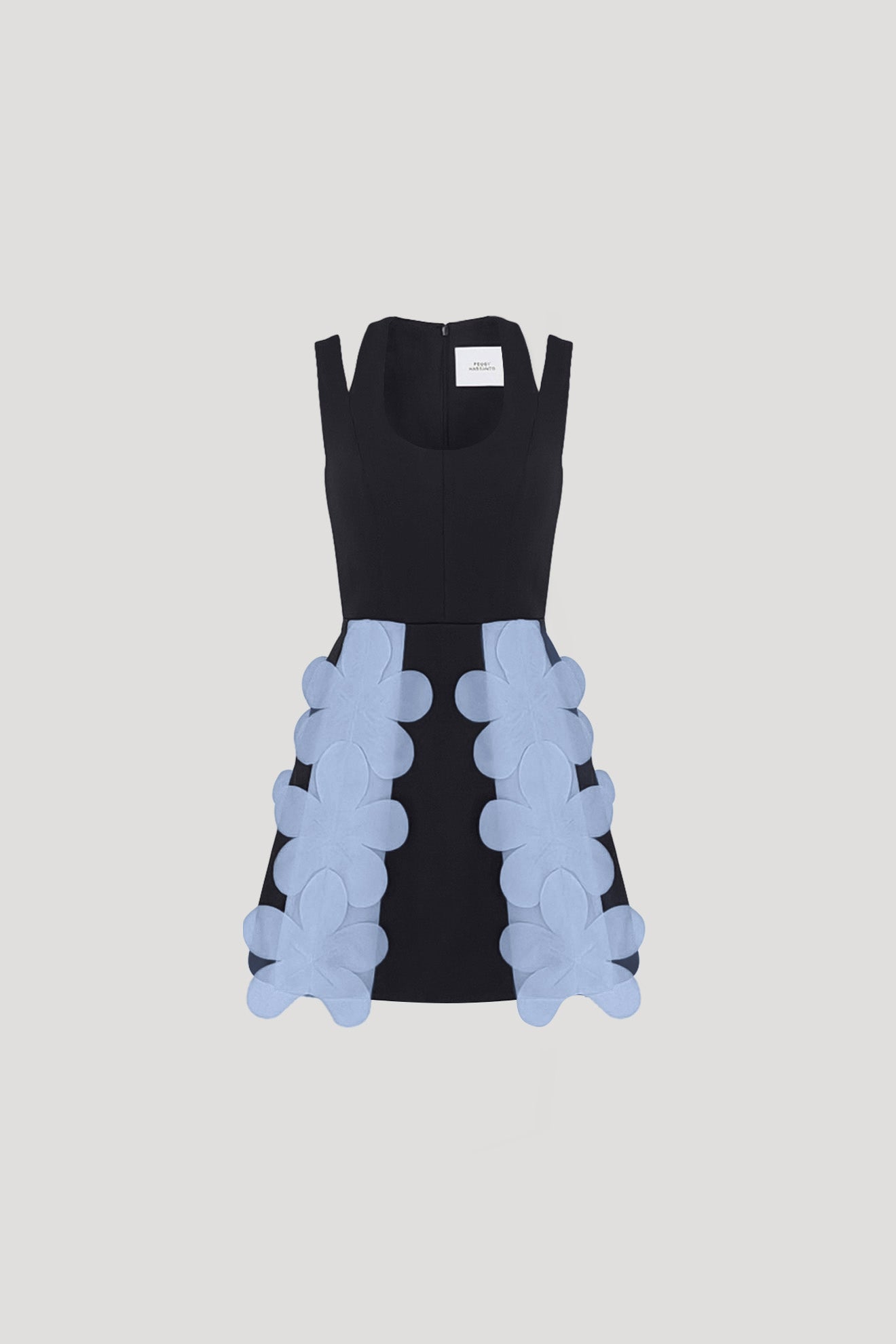 MANDIBLE Dress in Dark Blue/Ash Blue