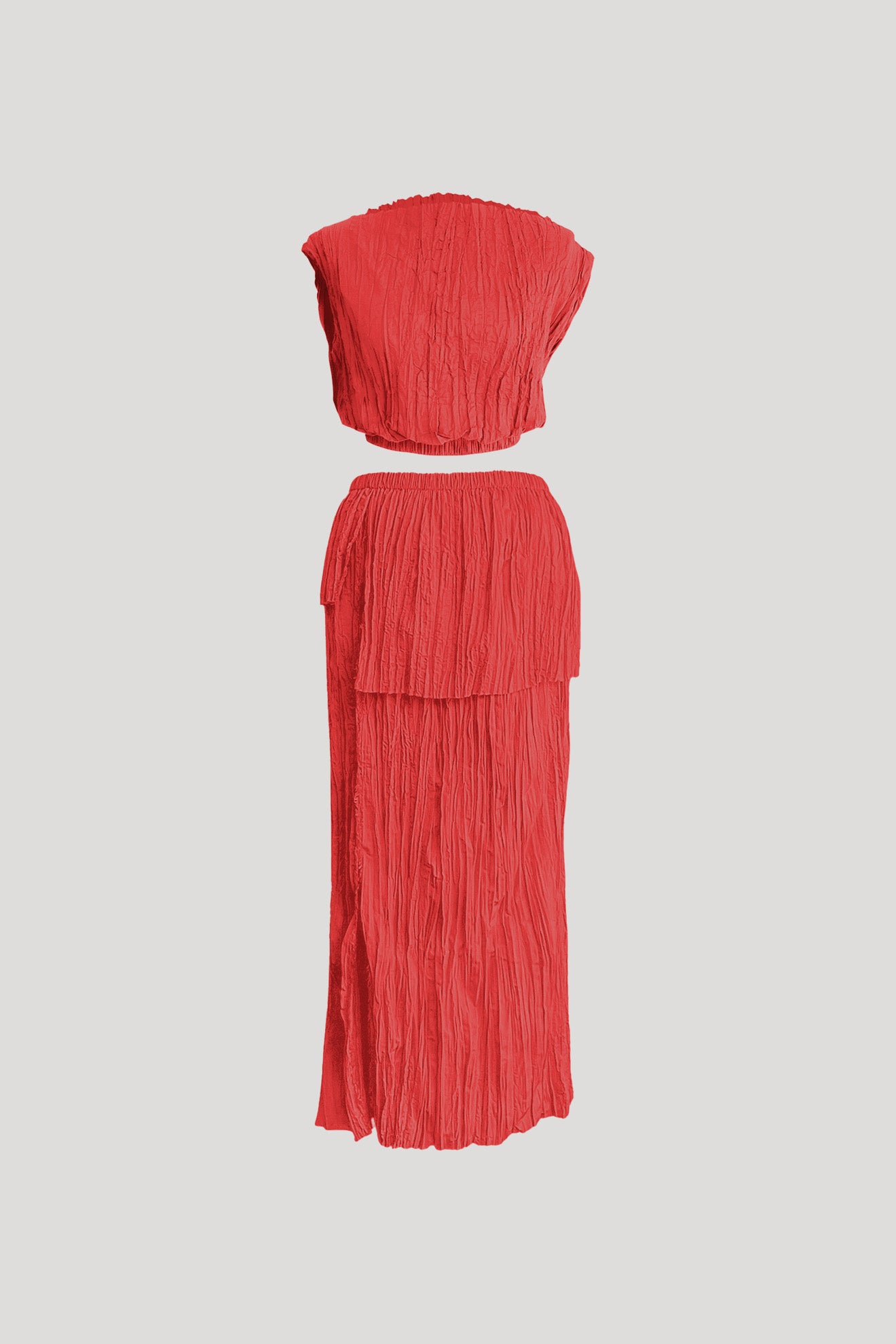 MASS HERON Set in Cinnabar Red
