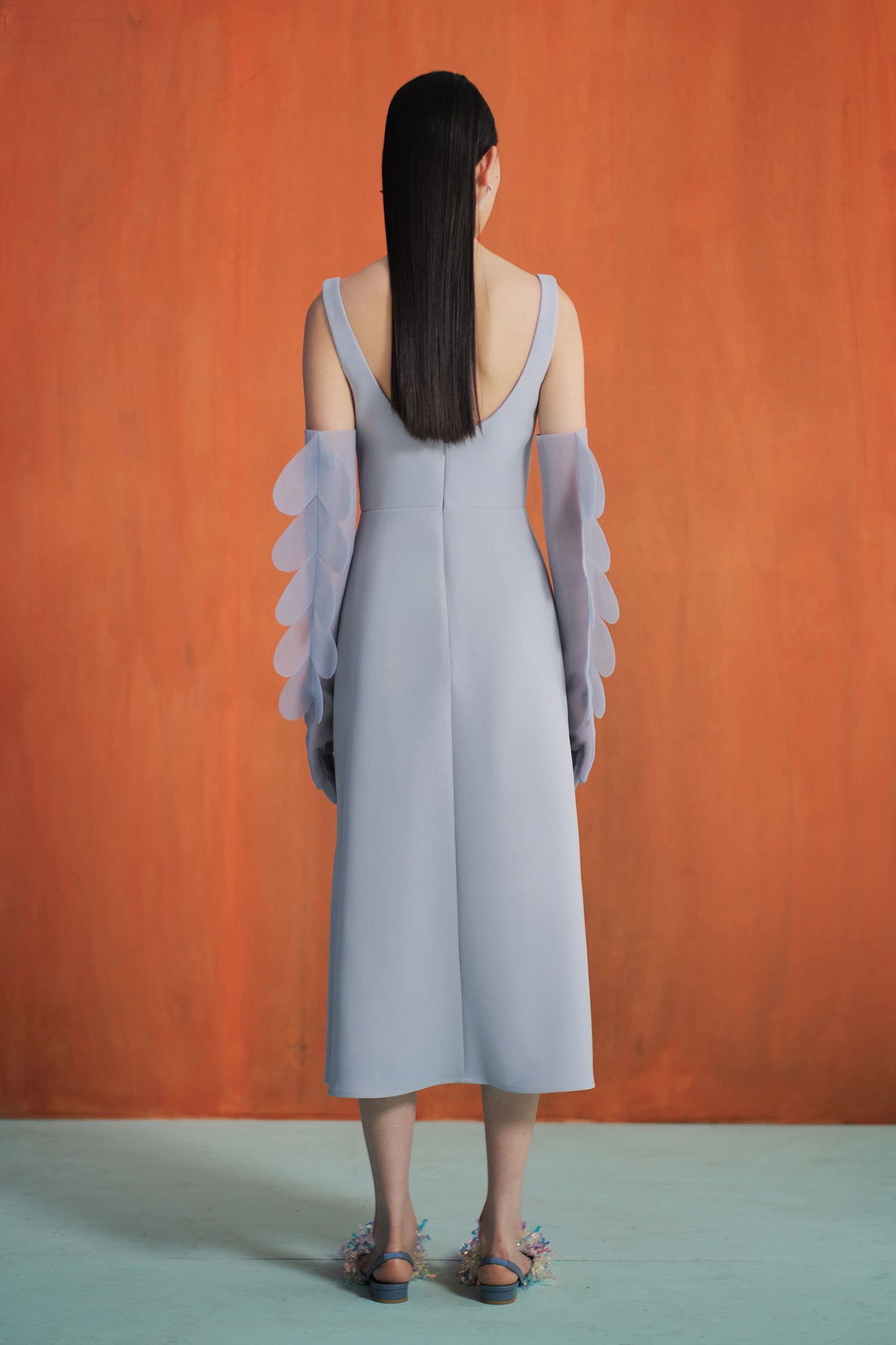 MELODY Dress in Ash Blue