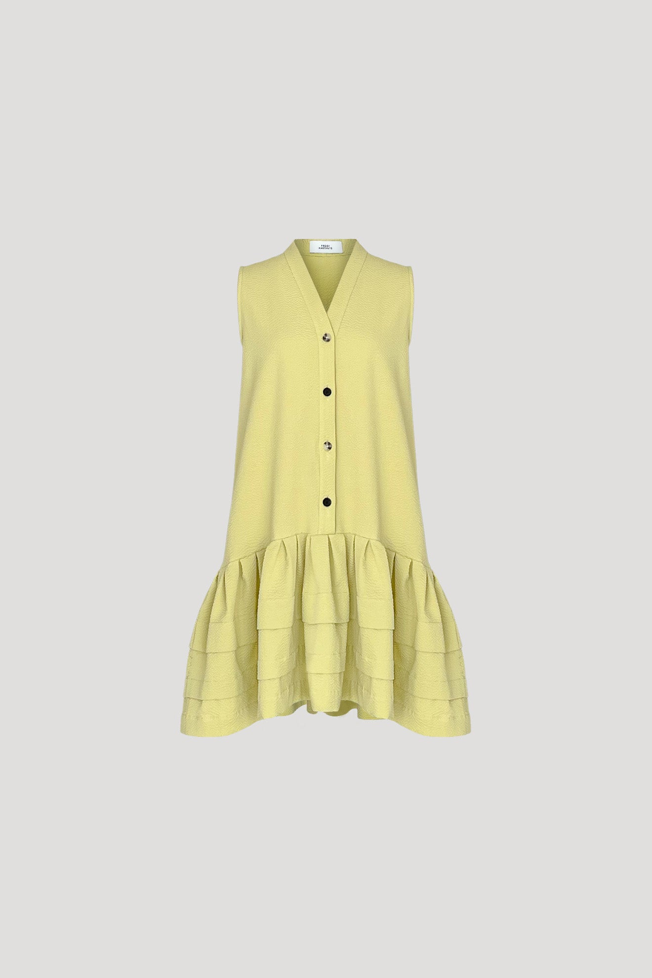 MIKAN Dress in Acid Yellow