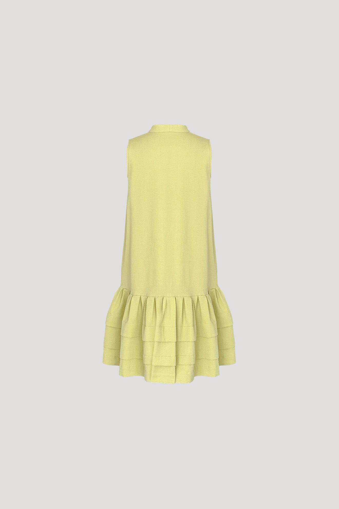 MIKAN Dress in Acid Yellow