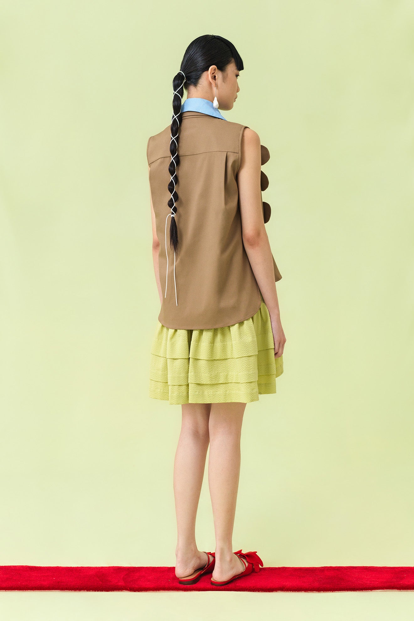 MIKAN Dress in Acid Yellow