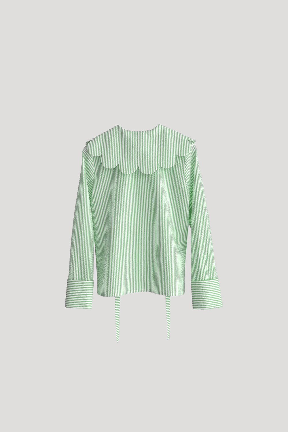 MIME Top in Green Stripes