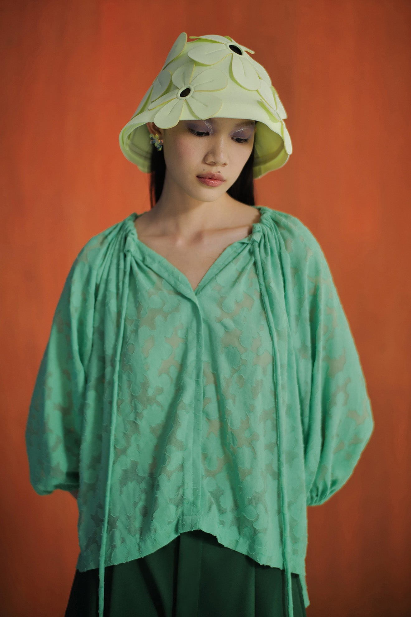 MINORE Top in Pastel Green