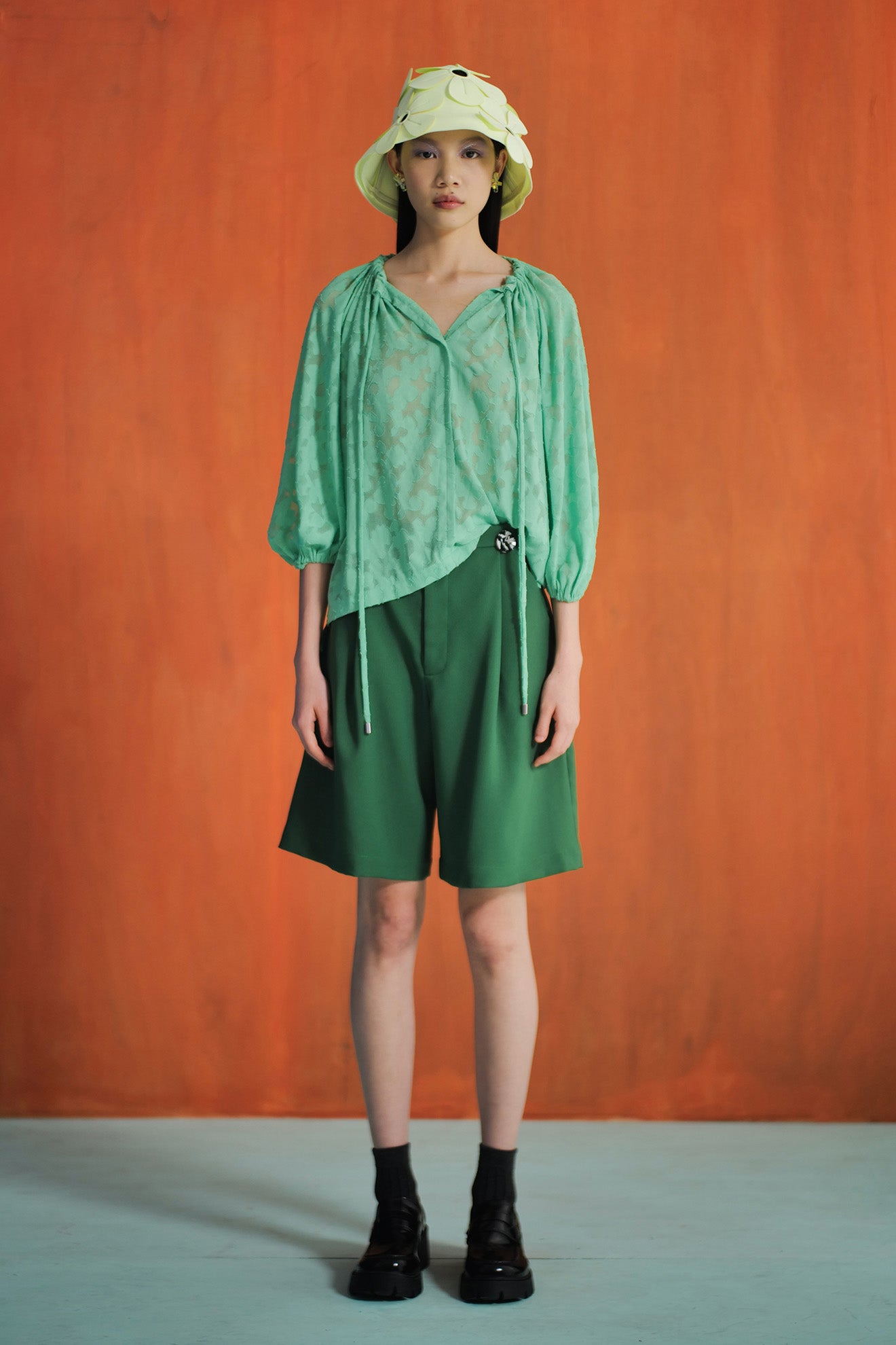 MINORE Top in Pastel Green