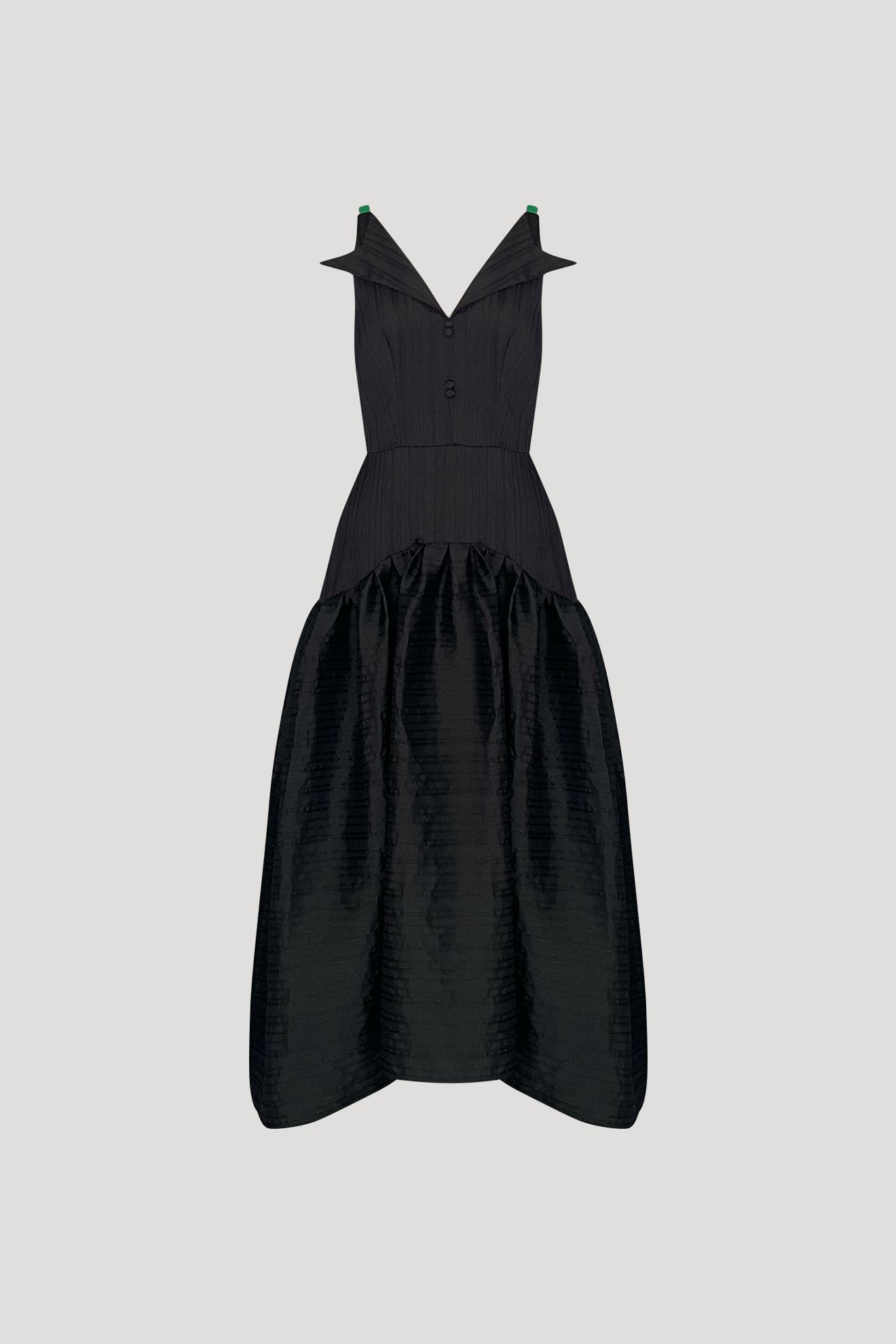 MOONSCALE Dress in Black/Green