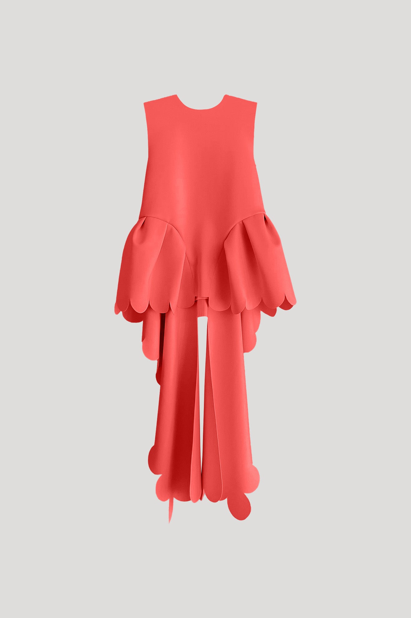 MUGIL Top in Cinnabar Red