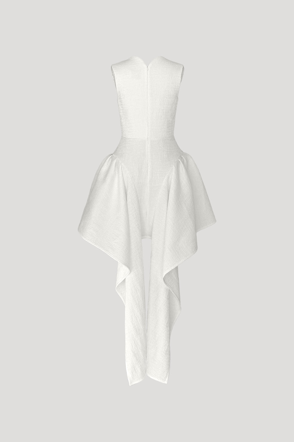 MYSTERE Dress in Crinkled White