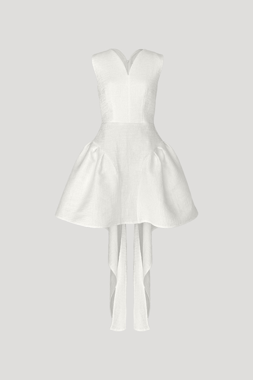 MYSTERE Dress in Crinkled White