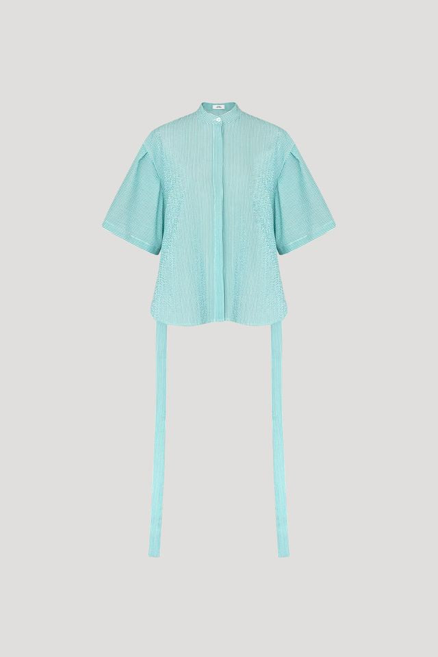 IRUKA Top in Turqouise Stripes