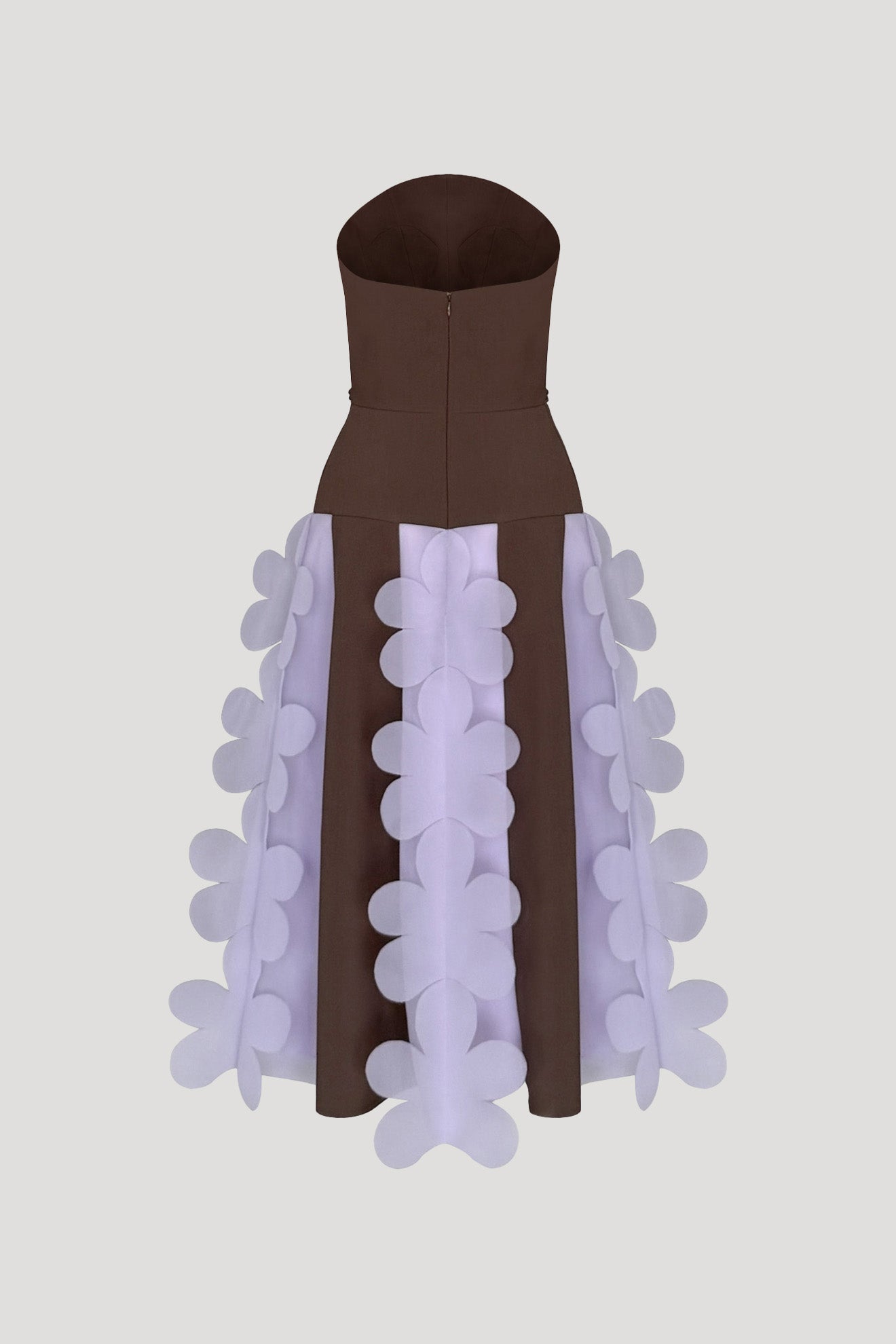 NADESHIKO Dress in Coffee Brown/Prelude Purple