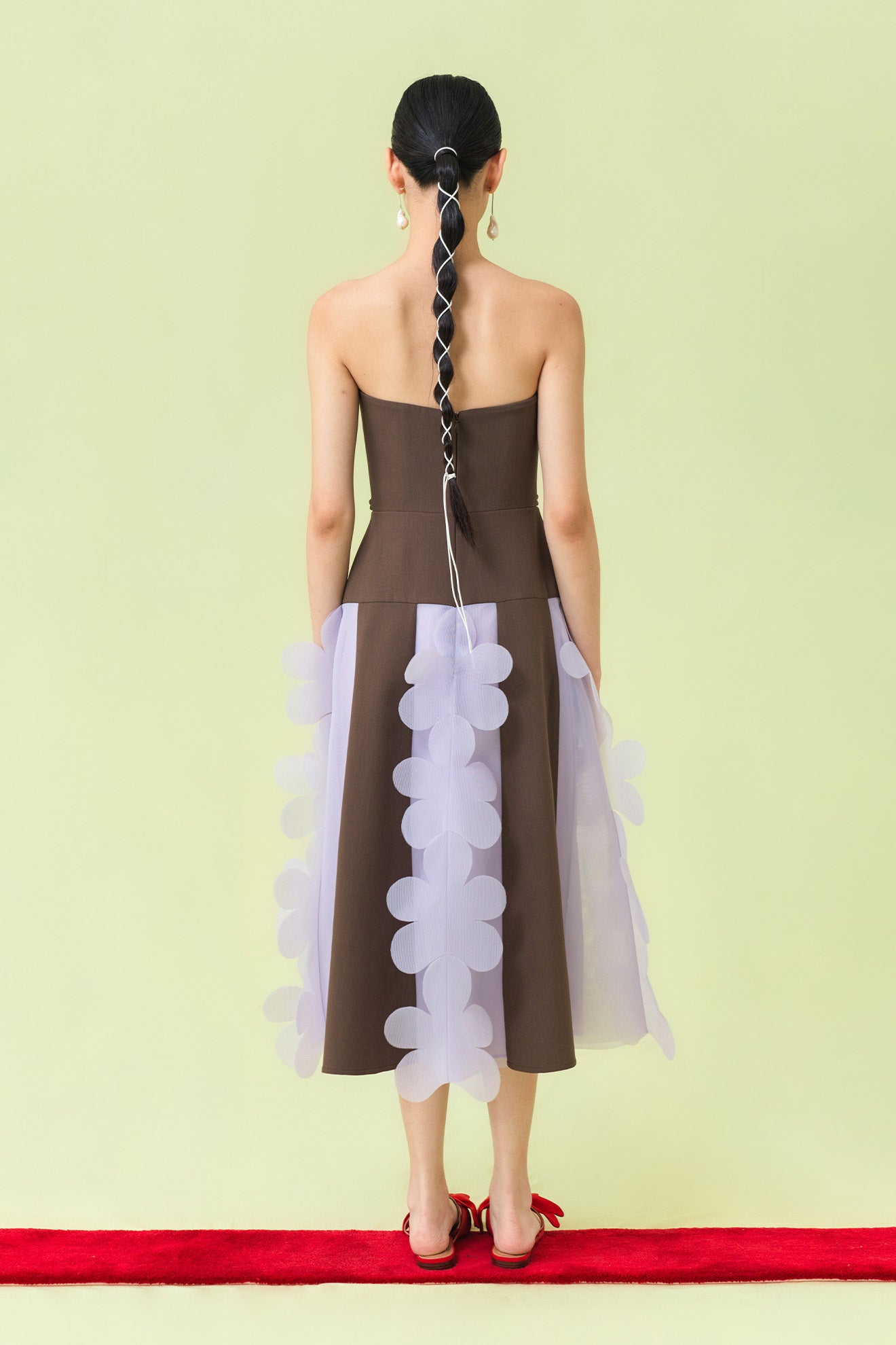 NADESHIKO Dress in Coffee Brown/Prelude Purple