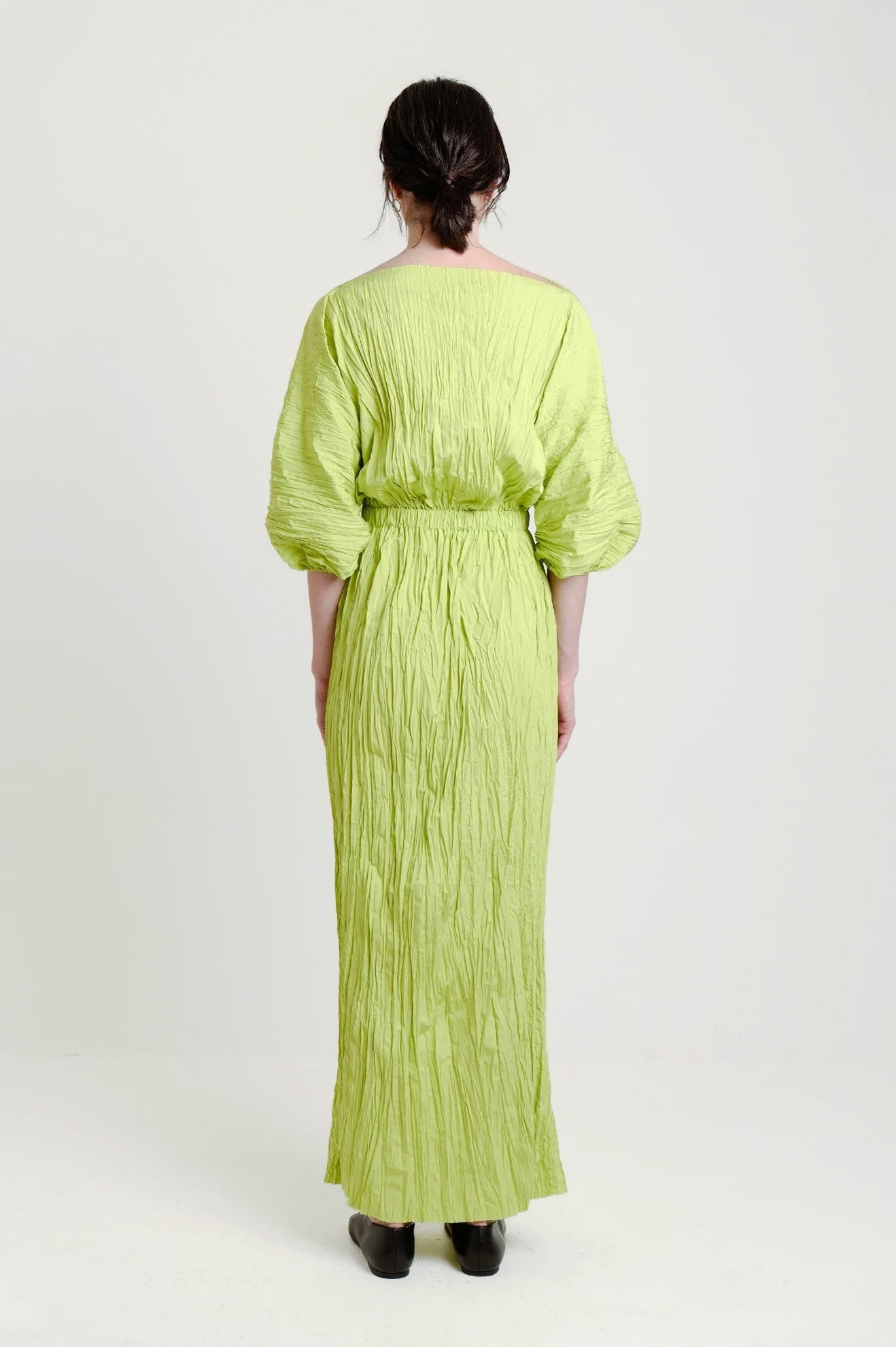 NAGEIRE Dress in Celery Green