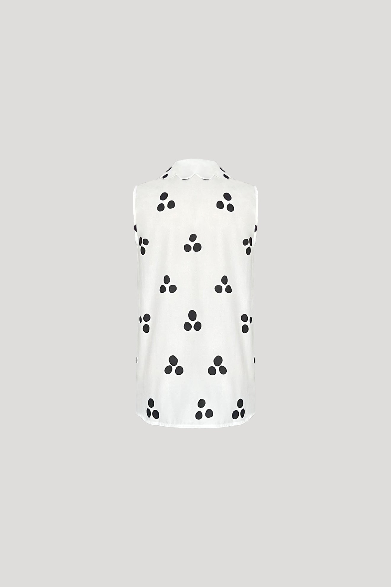 NATSU Top in Black Polkadots