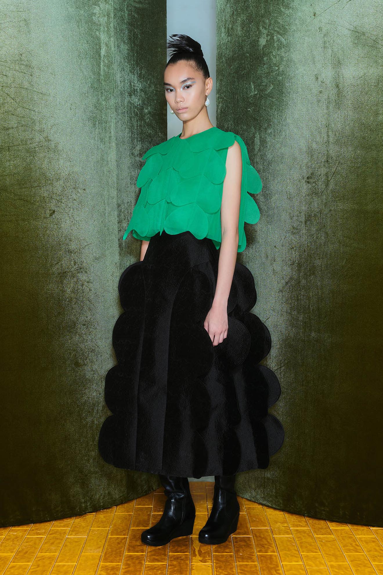 NESSUN Top in Neon Green