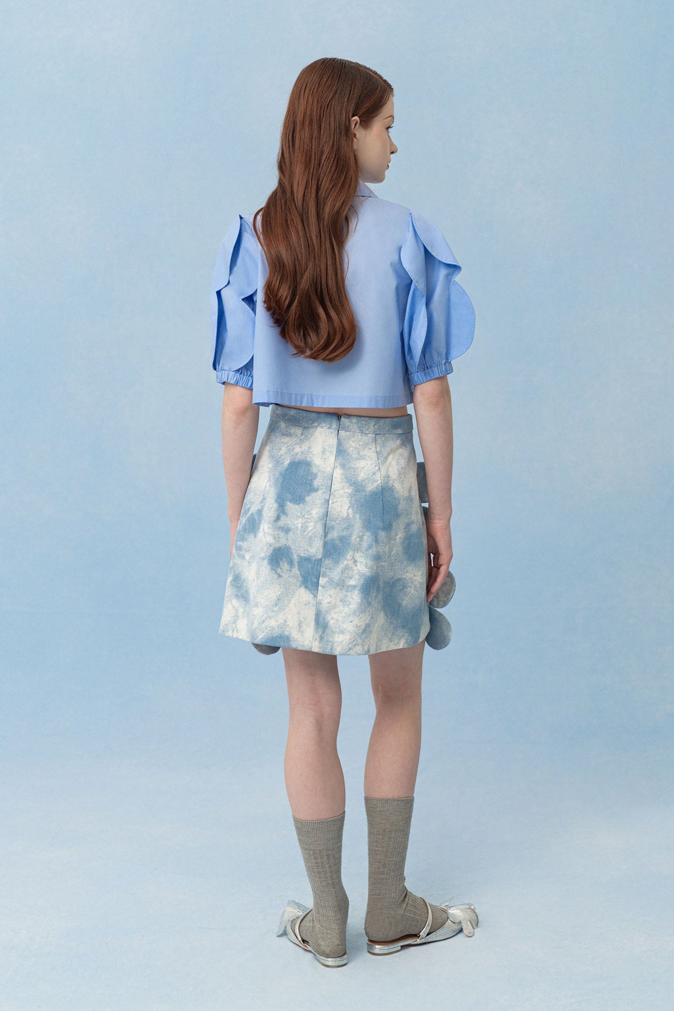 NEURON Skirt in Dusty Blue