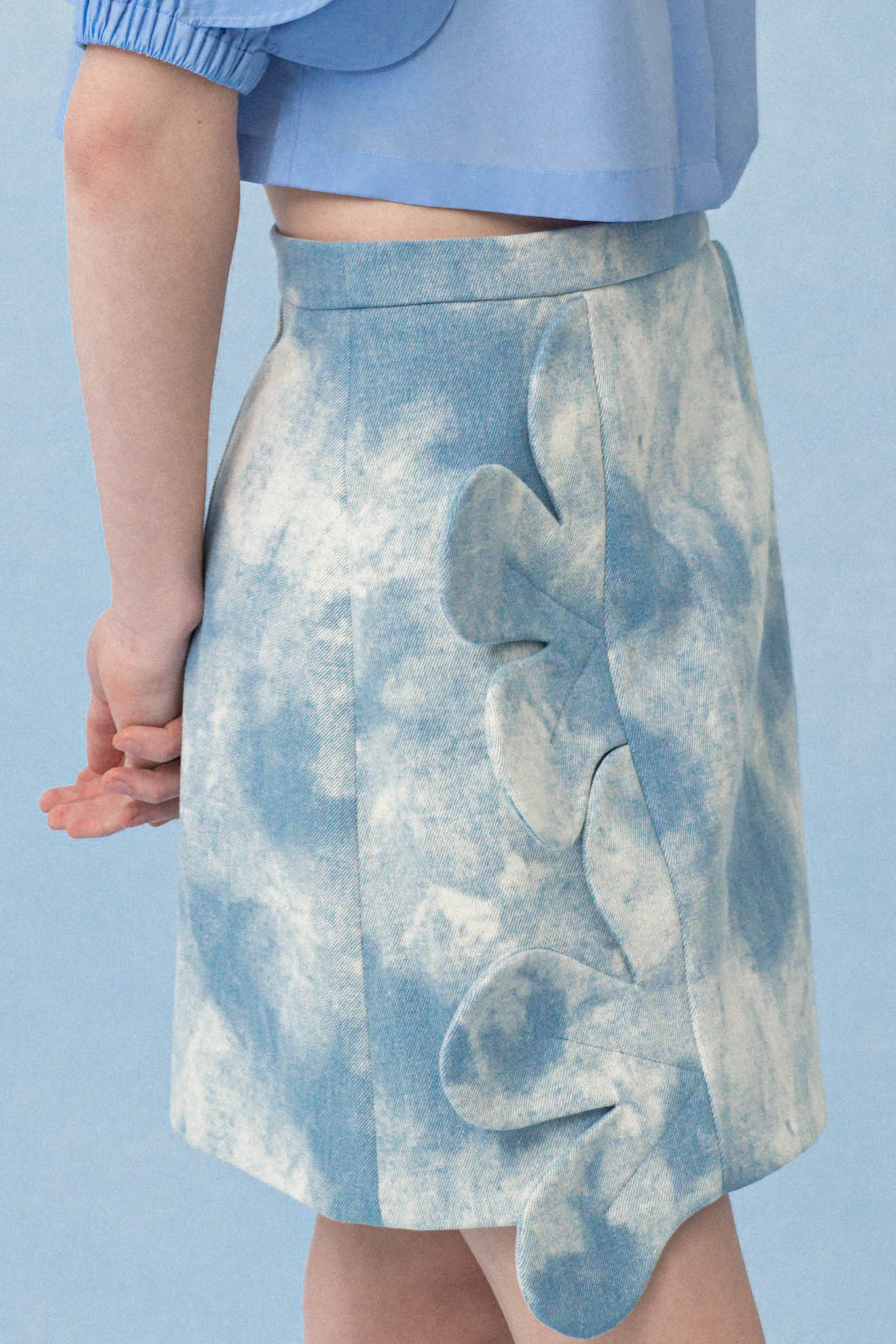 NEURON Skirt in Dusty Blue