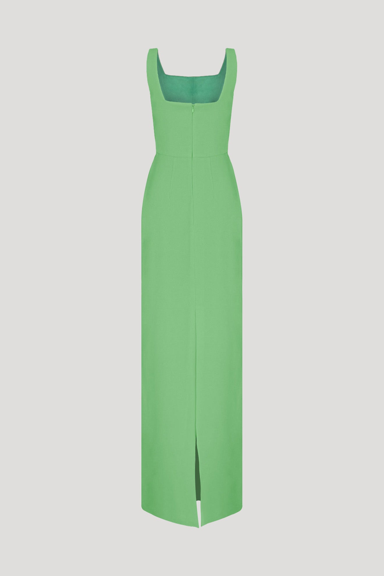 FANGTOOTH Dress in Olivine Green