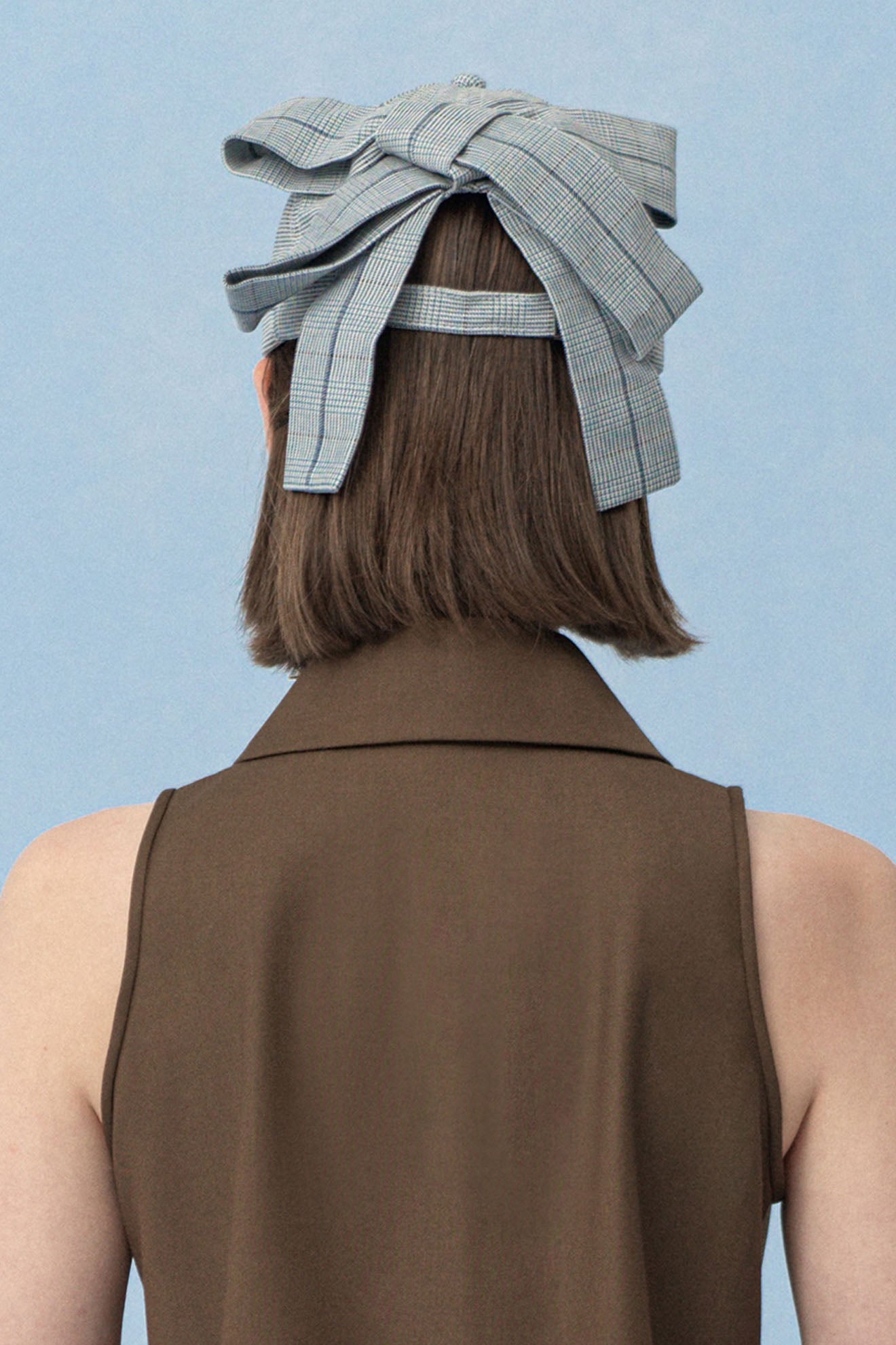 NOTUM Cap in Plaid Grey