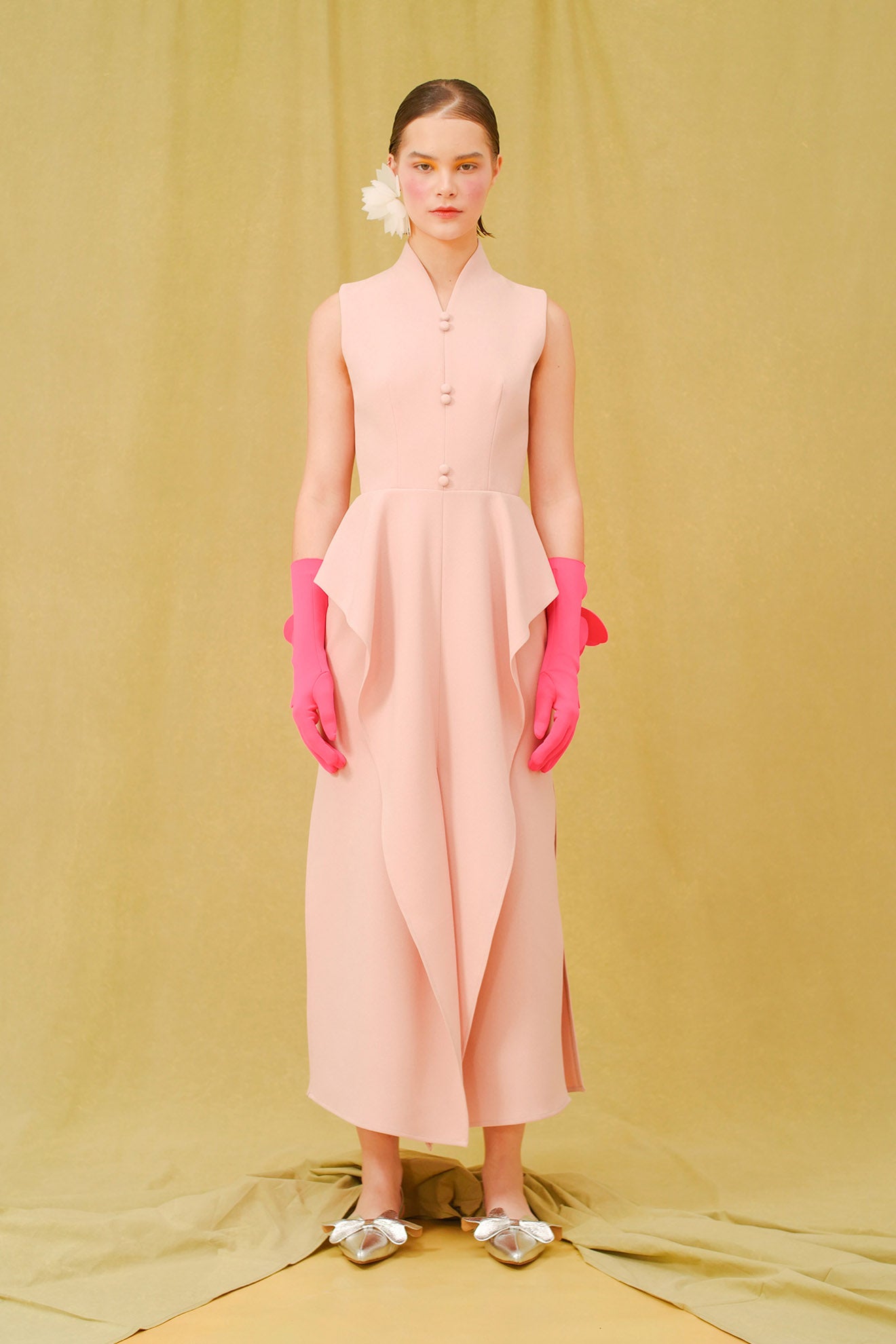 OBON Dress in Coral Pink